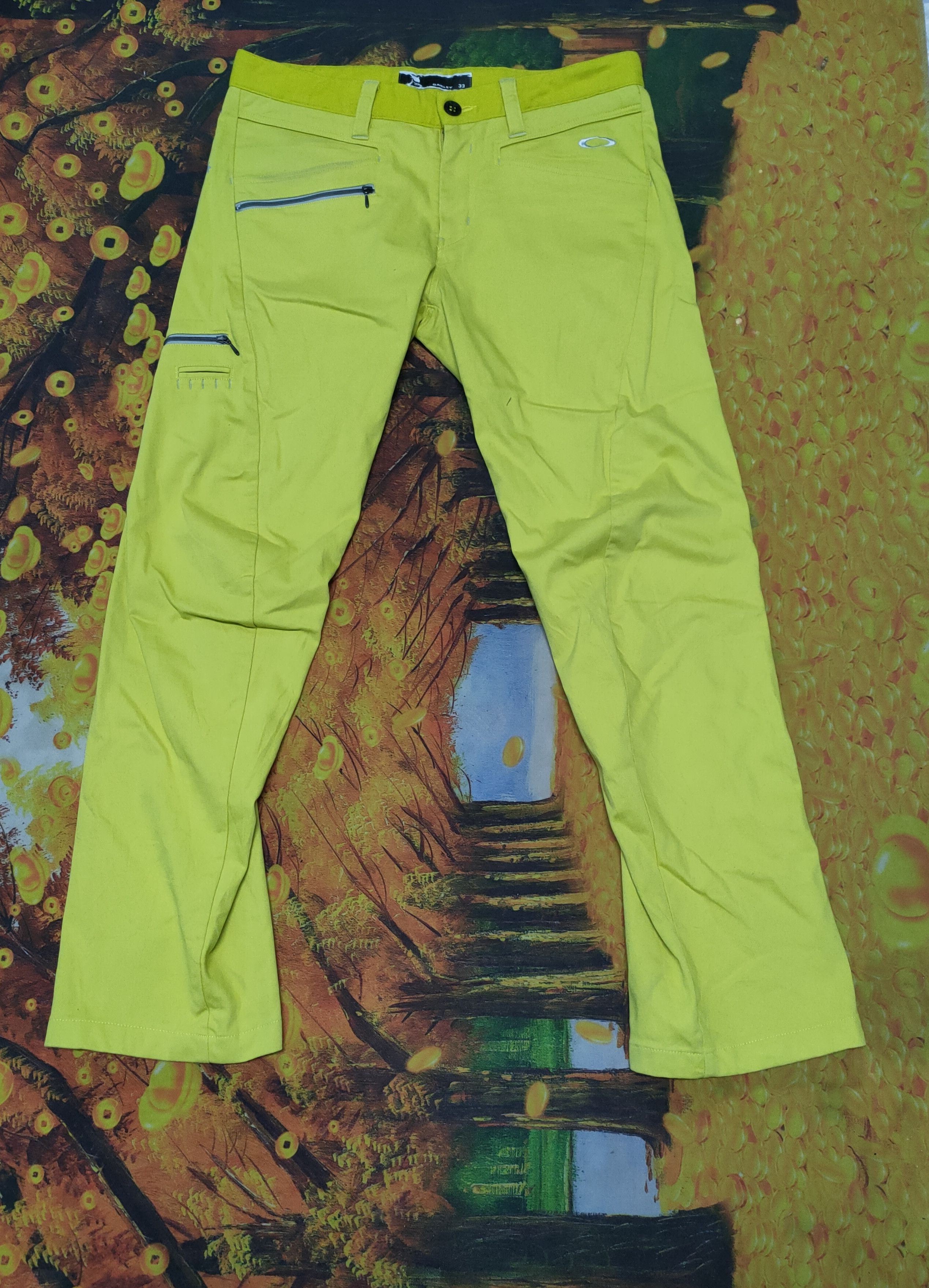 image of Authentic Oakley Casual Pants in Yellow, Men's (Size 33)