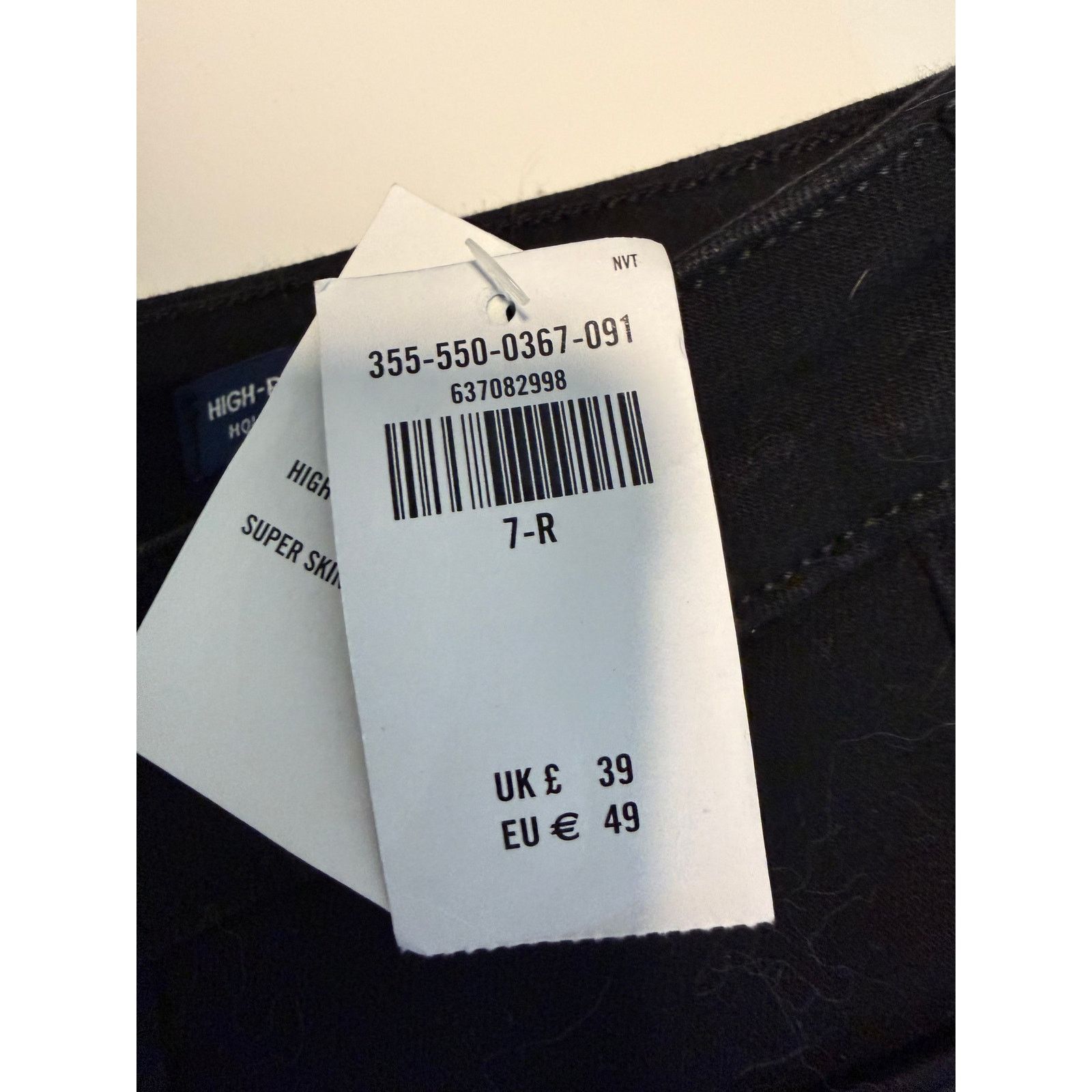 Hollister Black Hollister High-Rise Super Skinny Women Jeans - E011 Size 28" / US 6 / IT 42 - 7 Thumbnail