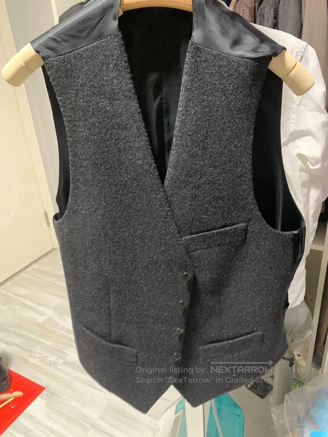 Other custom gray flannel suit with vest. Size US M / EU 48-50 / 2 - 4 Thumbnail