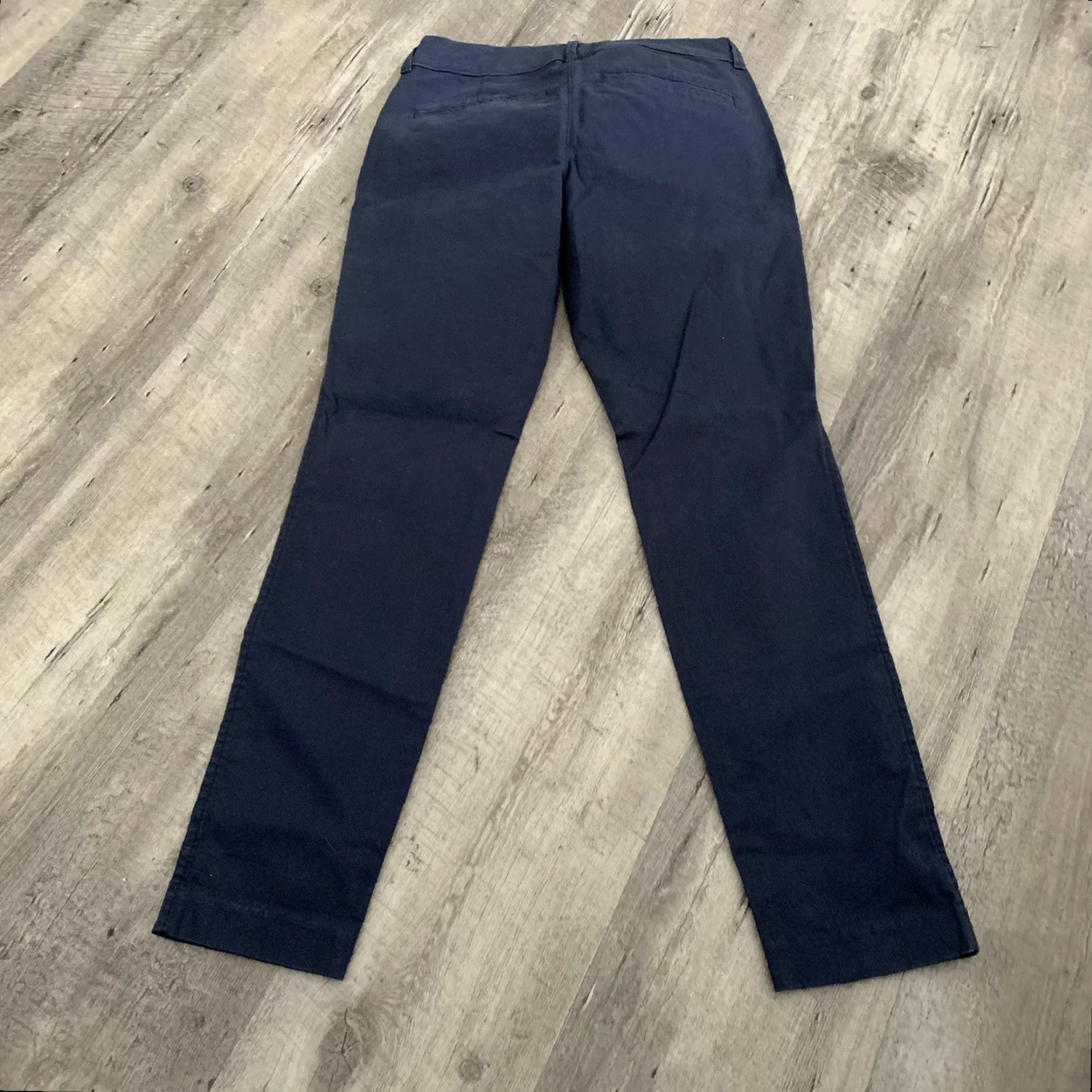 Old Navy VINTAGE not applicable; Old Navy Chino Pants Womens Sz 0 Blue Pixie Mid-Rise Cropped Skinny Leg Trousers Size 25" / US 0 / IT 36 - 3 Thumbnail