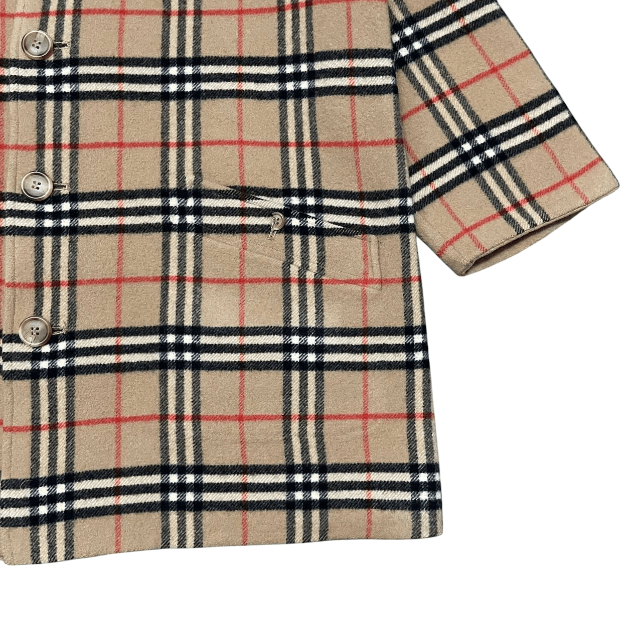 Burberry Vintage 90's Burberry Nova Check Reversible Wool Coat Size US M / EU 48-50 / 2 - 6 Thumbnail