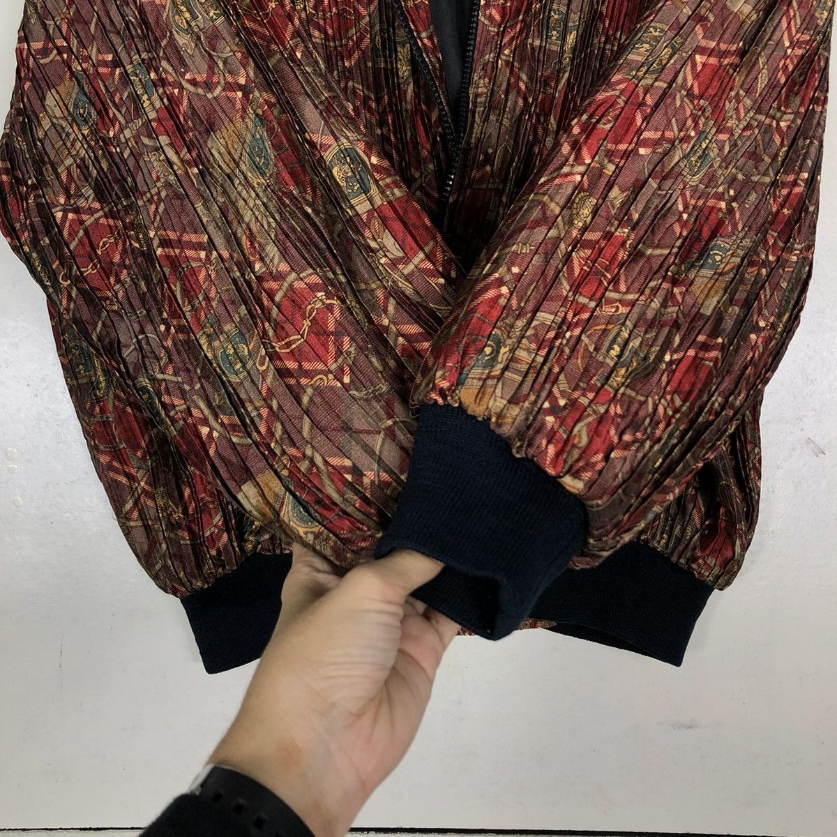 Japanese Brand 🔥RARE VINTAGE BOMBER JACKET PLEATED DESIGN ISSEY MIYAKE Size US M / EU 48-50 / 2 - 15 Thumbnail
