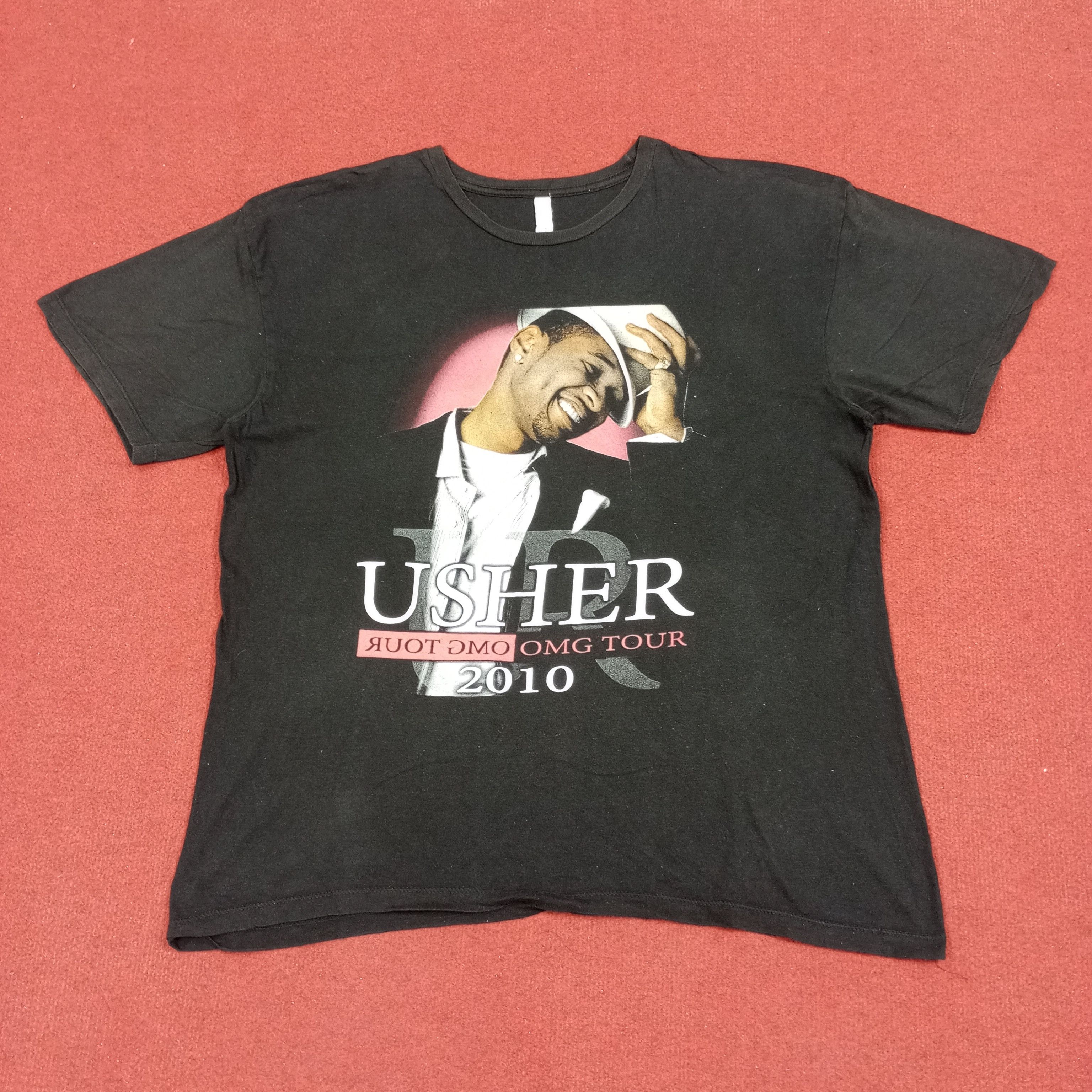 Band Tees × Vintage Usher OMG Tour 2010 Trey Songz Phototees Style Tshirt Size US L / EU 52-54 / 3 - 3 Thumbnail