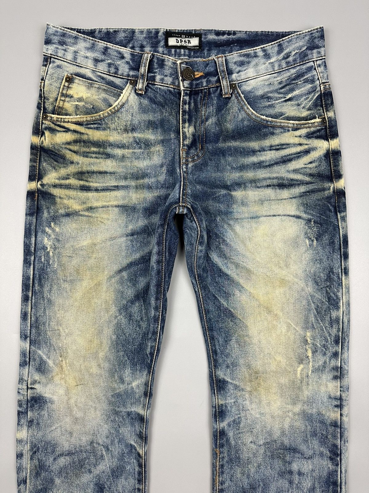 Japanese Brand Vintage Distressed DPSR Acid Washed Denim Size US 33 - 5 Thumbnail