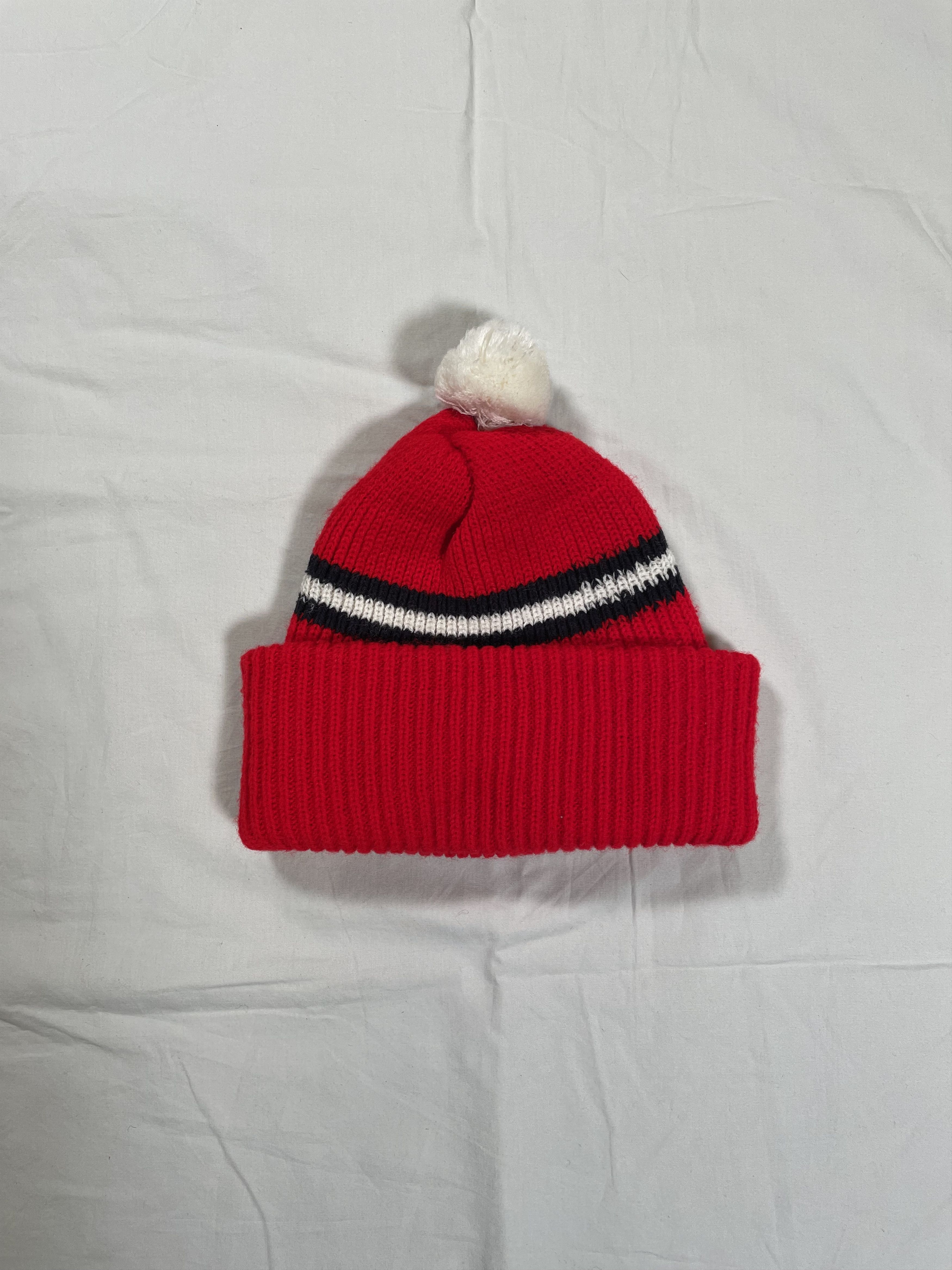 Vintage True Vintage 1970's Uniroyal Knit Pom Pom Beanie/Toque Hat Size ONE SIZE - 2 Thumbnail
