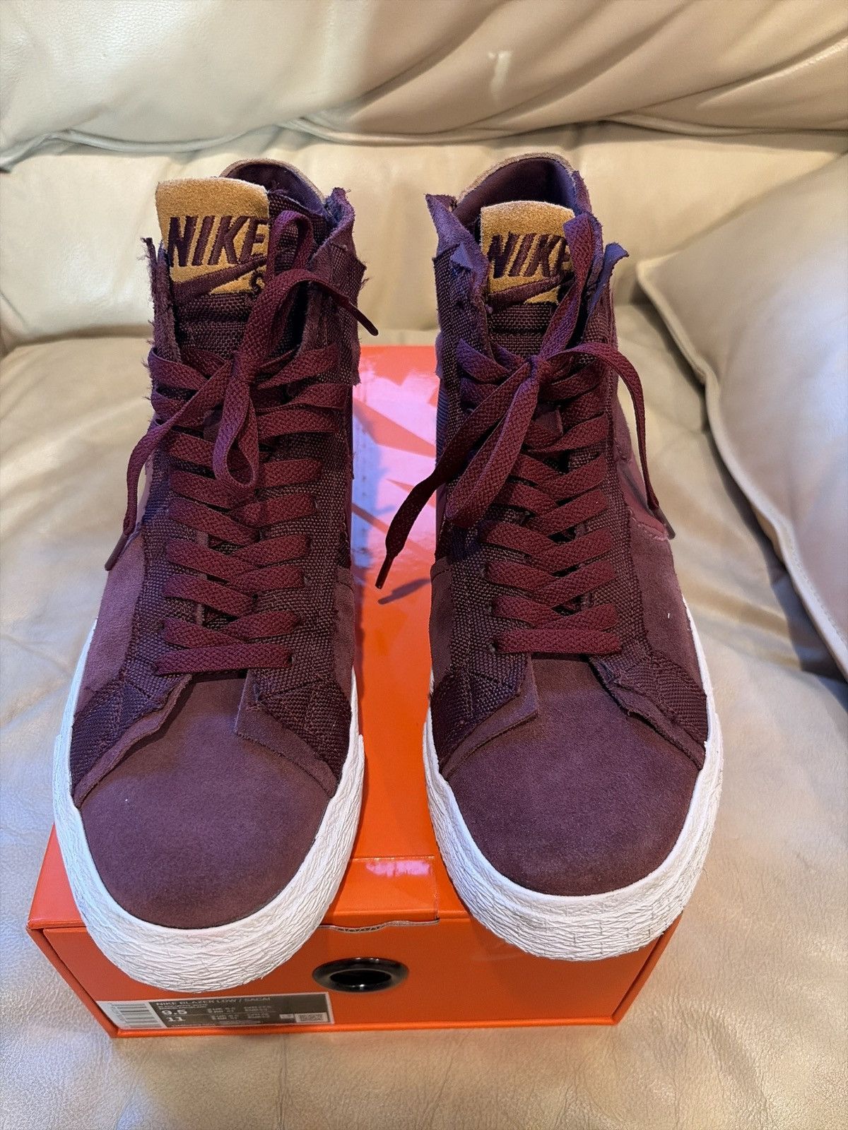 Nike Nike blazer high "Night Maroon" Size US 9.5 / EU 42-43 - 4 Thumbnail