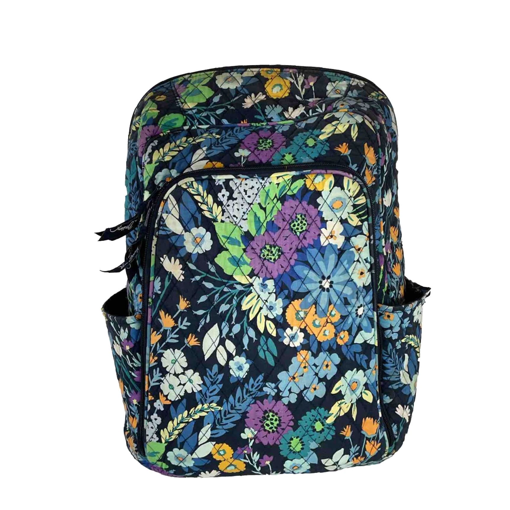Vera Bradley Blue and Purple Floral Backpack Vera Bradley blue and purple flower backpack | Depop main image 2
