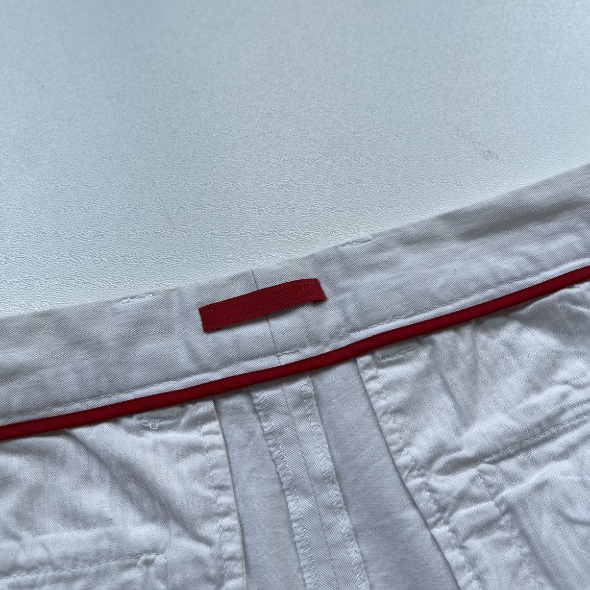Prada Prada White Tab Luxury Cotton Chino Pants White Size US 36 / EU 52 - 8 Thumbnail