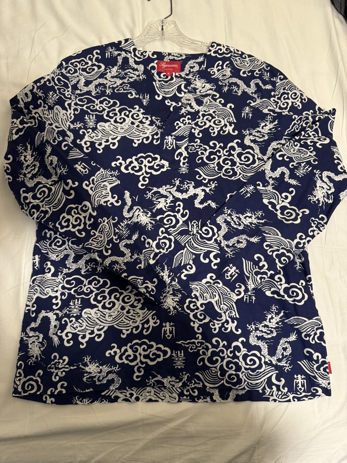 image of Supreme Imperial Dragon Shirt in Blue, Men's (Size Medium)