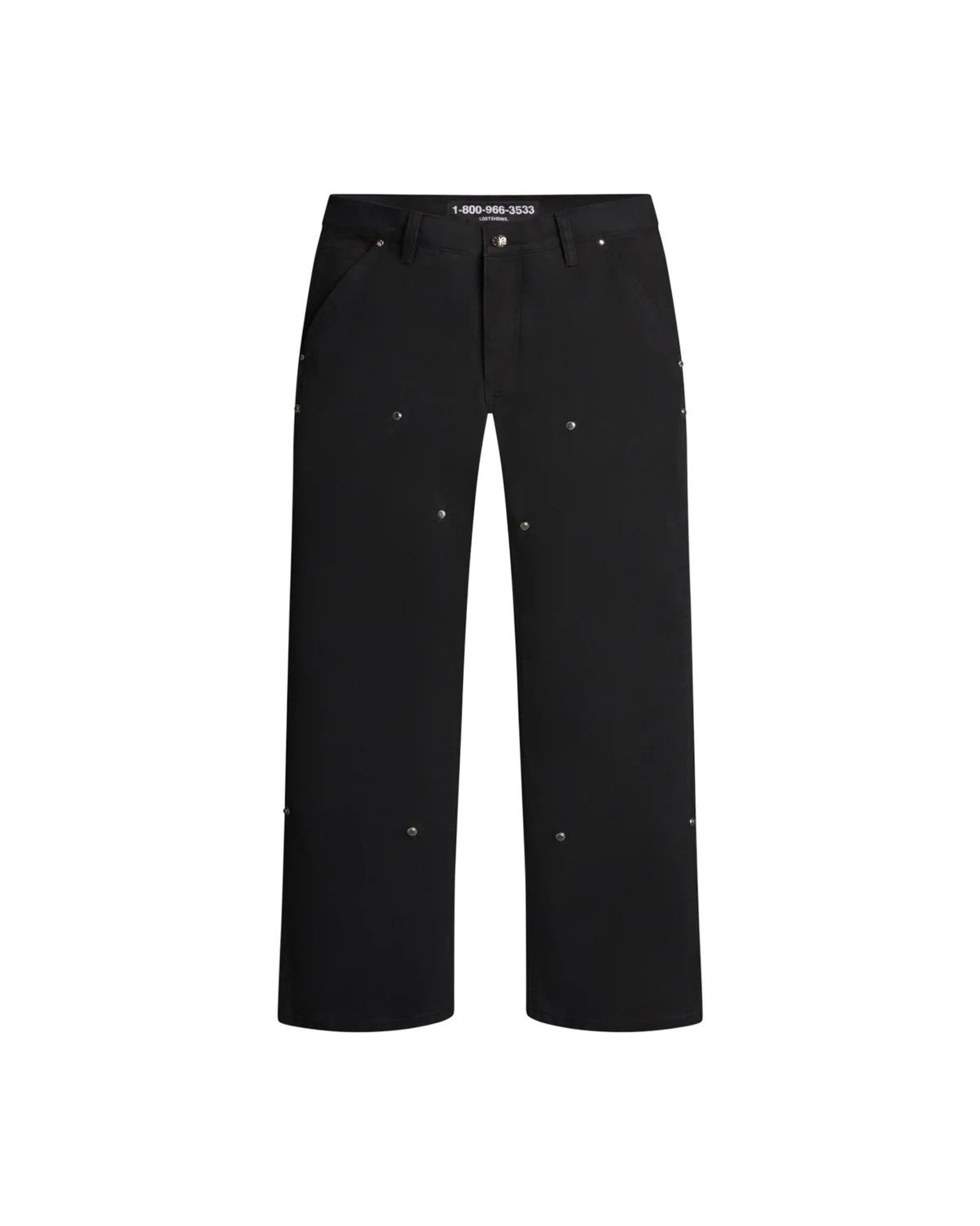 LOSTSHDWS LOSTSHDWS 'Detached Double Knee' Oil Black Jeans Size US 30 / EU 46 - 1 Preview