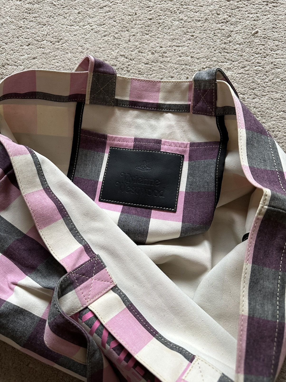 Vivienne Westwood 1990s Vivienne Westwood Orb Logo Tote Bag Size ONE SIZE - 6 Thumbnail