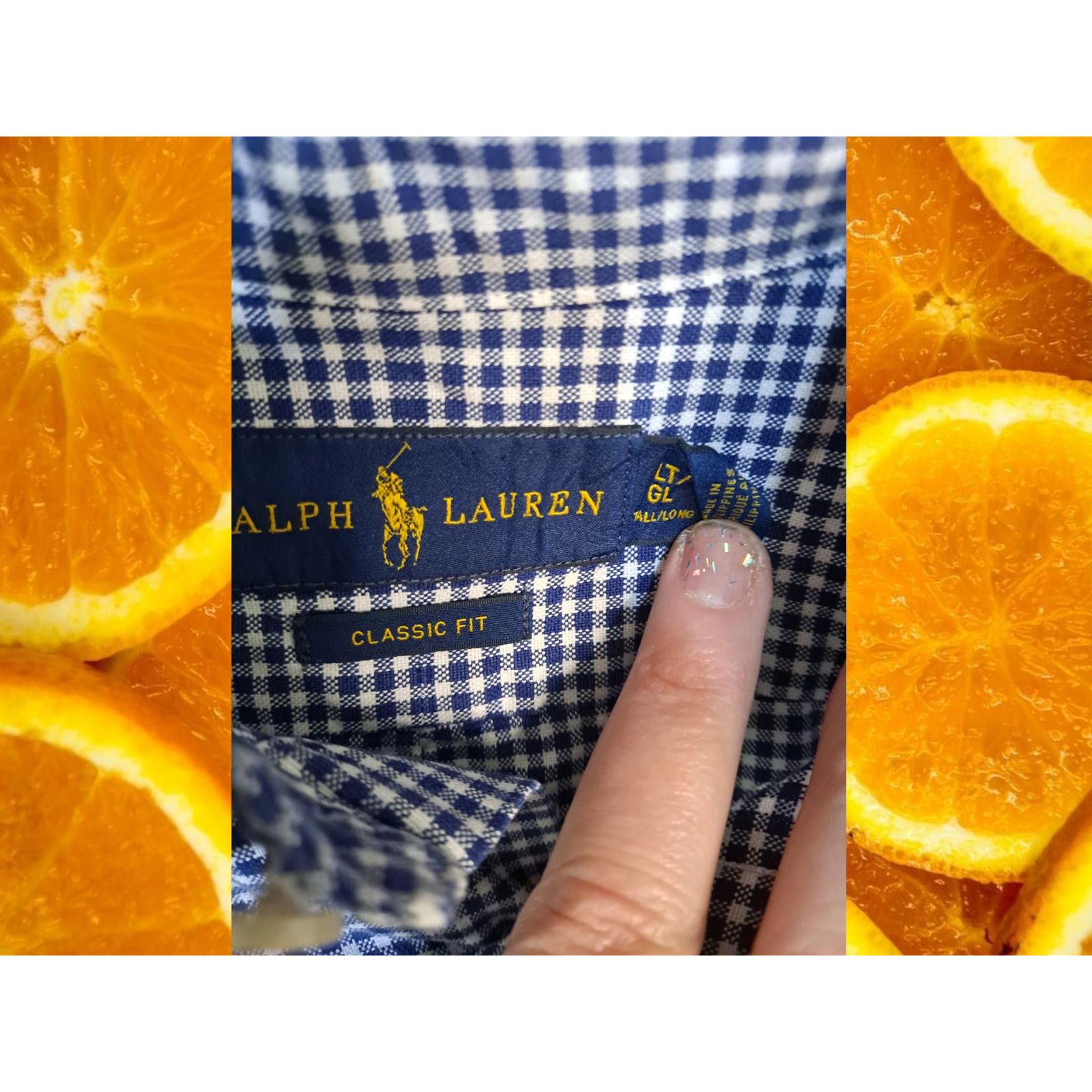 Ralph Lauren Ralph Lauren Blue and White Check Classic Fit Button Down Sh Size US L / EU 52-54 / 3 - 3 Thumbnail