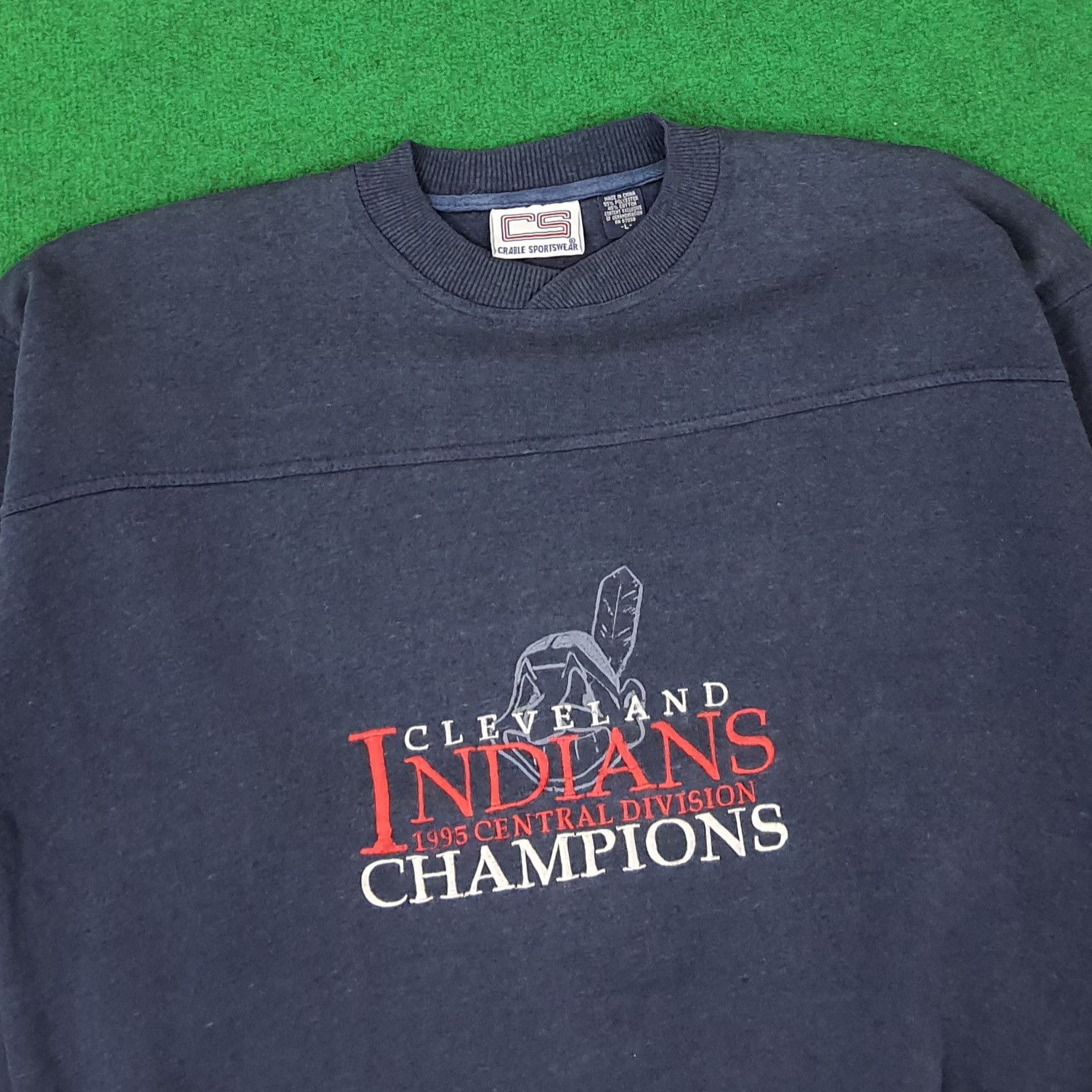 MLB Vintage Cleveland Indians Champions MLB Sweatshirt C253N23 Size US L / EU 52-54 / 3 - 2 Thumbnail