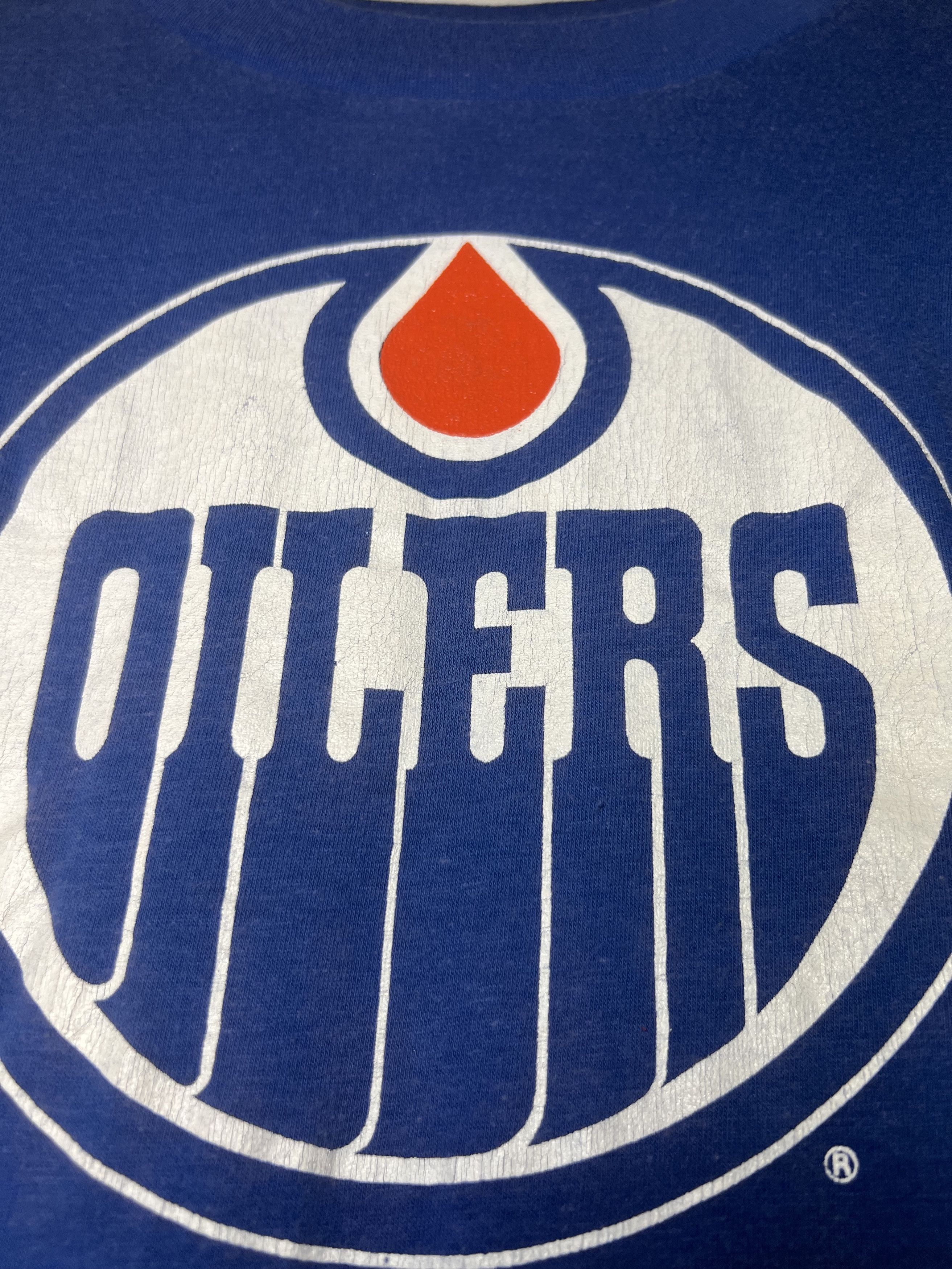 Vintage Vintage 1970's-1980's Oilers Hockey Team Sports Logo T-Shirt Size US M / EU 48-50 / 2 - 3 Thumbnail