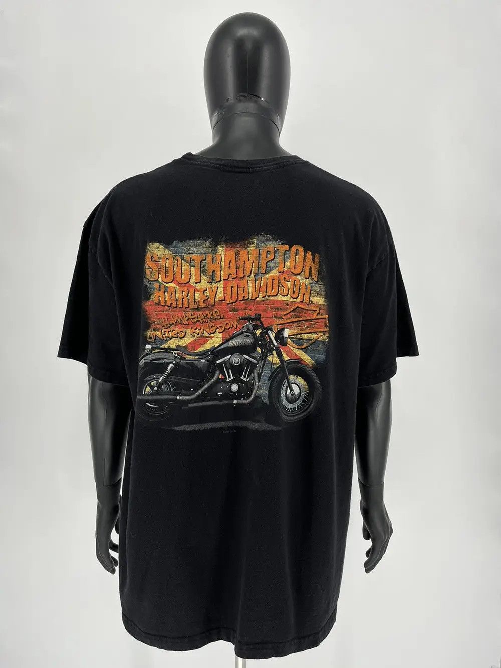 Harley Davidson Vintage Y2K Harley Davidson Southampton T-Shirt Size US XXL / EU 58 / 5 - 2 Thumbnail