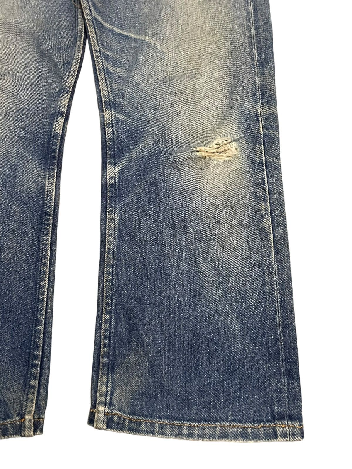 A.P.C. Vintage A.P.C Selvedge Blue Wash Loose Fit Distressed Jeans Size US 27 - 6 Thumbnail