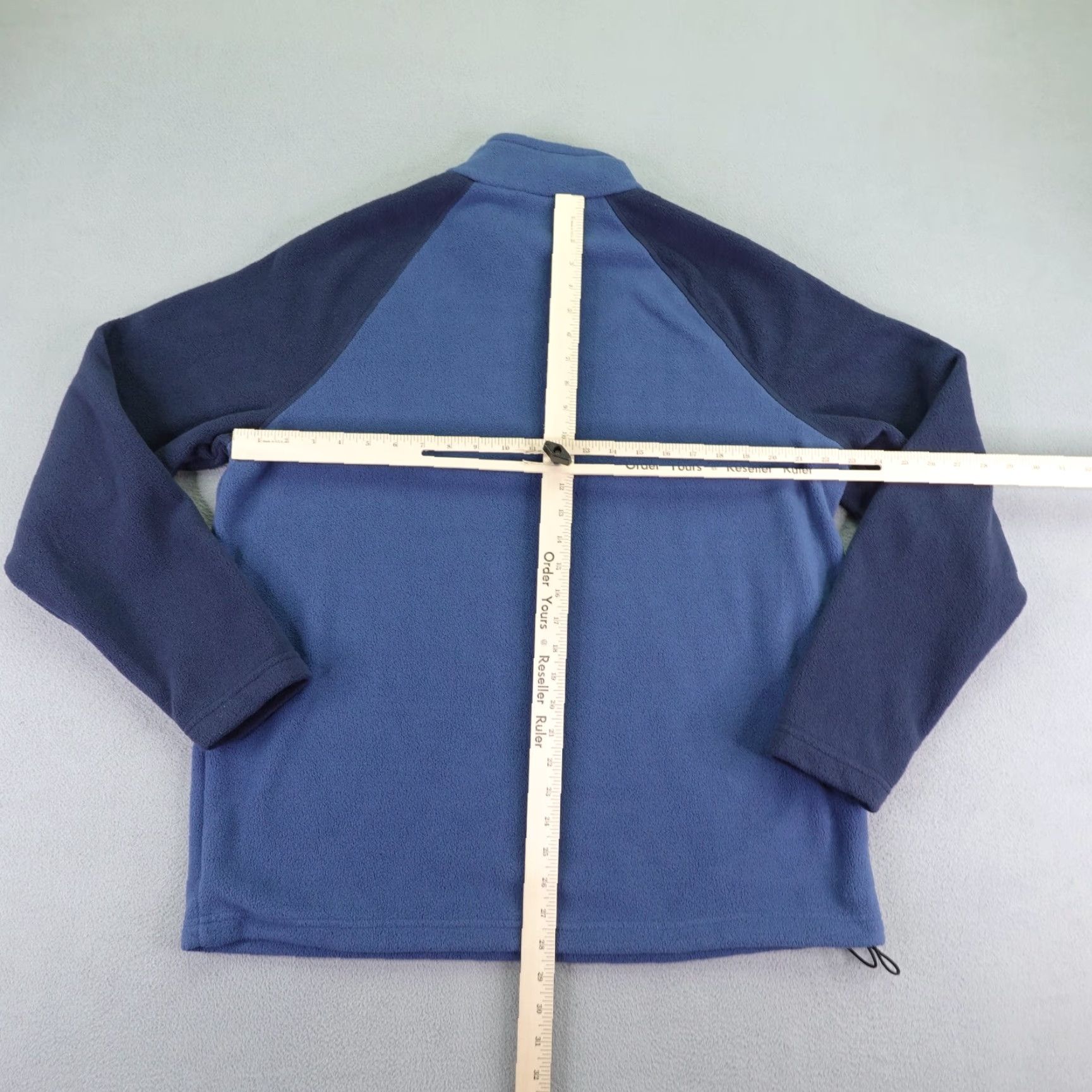 Vintage Cabelas Sweater Mens Large Blue Fleece Pullover 1/4 Zip Pullover Midlayer Raglan Size US L / EU 52-54 / 3 - 6 Thumbnail