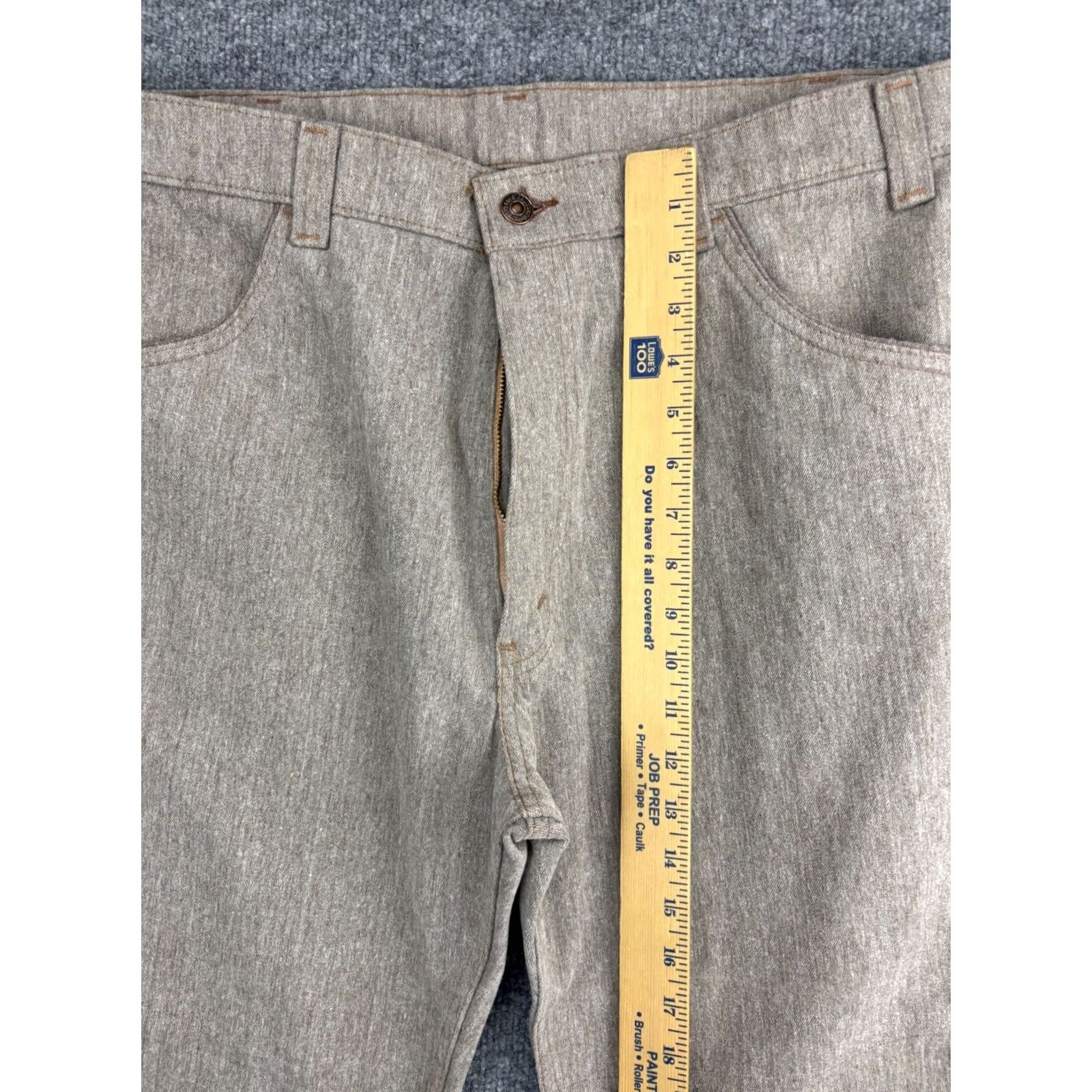 Levi's VINTAGE Levi's Pants Mens Bootcut Gray 70s 36x26 Classic Casual Western Business Holiday Style Retro 1970s Mens Jeans Pants Size US 36 / EU 52 - 4 Thumbnail