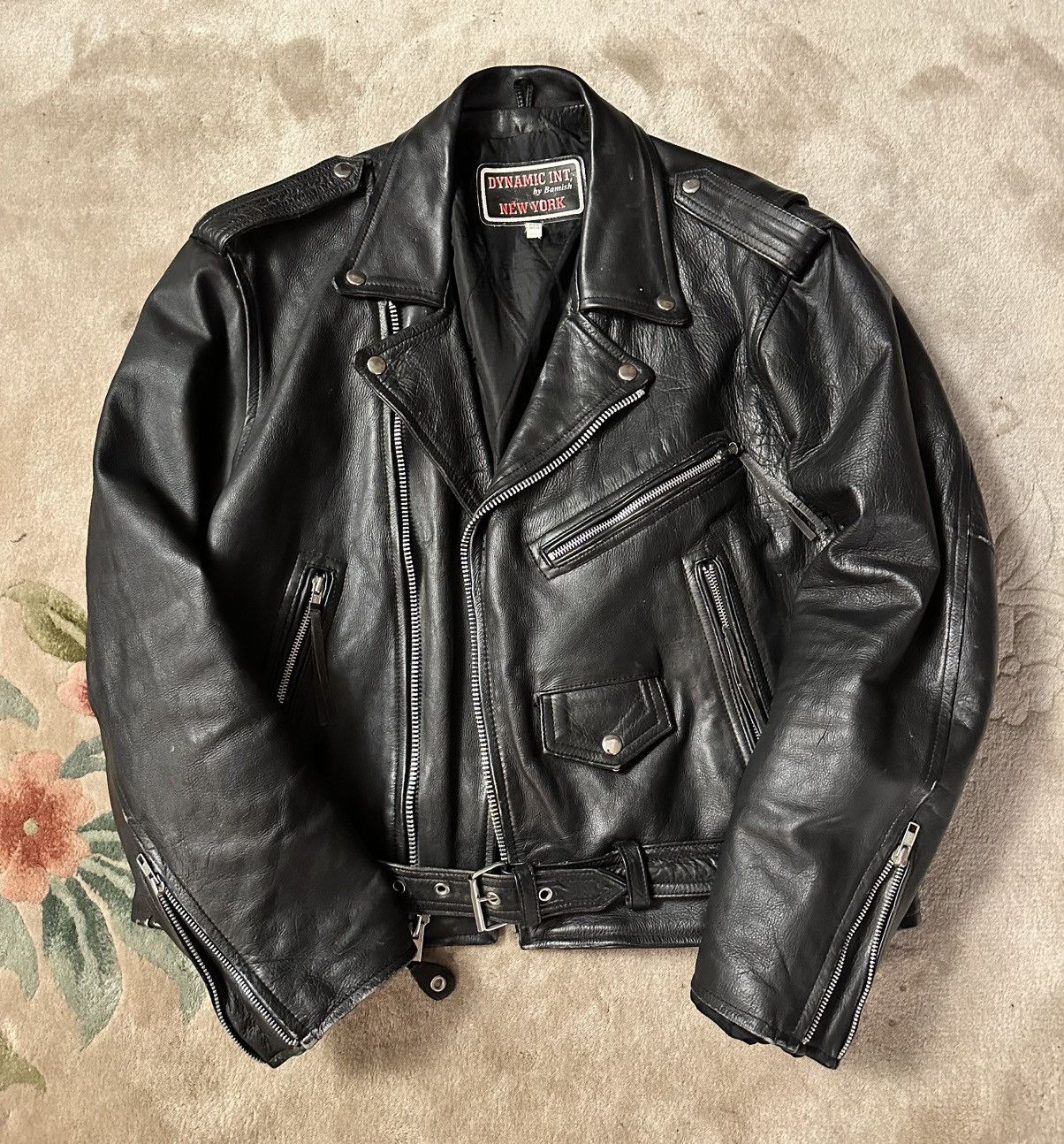 Vintage Leather Biker Jacket Size US S / EU 44-46 / 1 - 1 Thumbnail