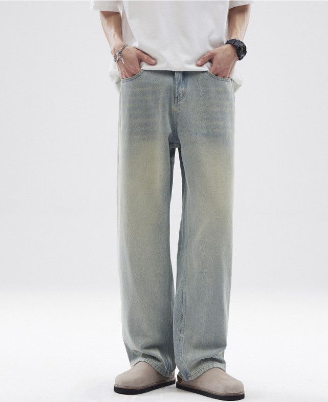 Japanese Brand American oversized vintage washed distressed baggy jeans Size US 32 / EU 48 - 1 Thumbnail