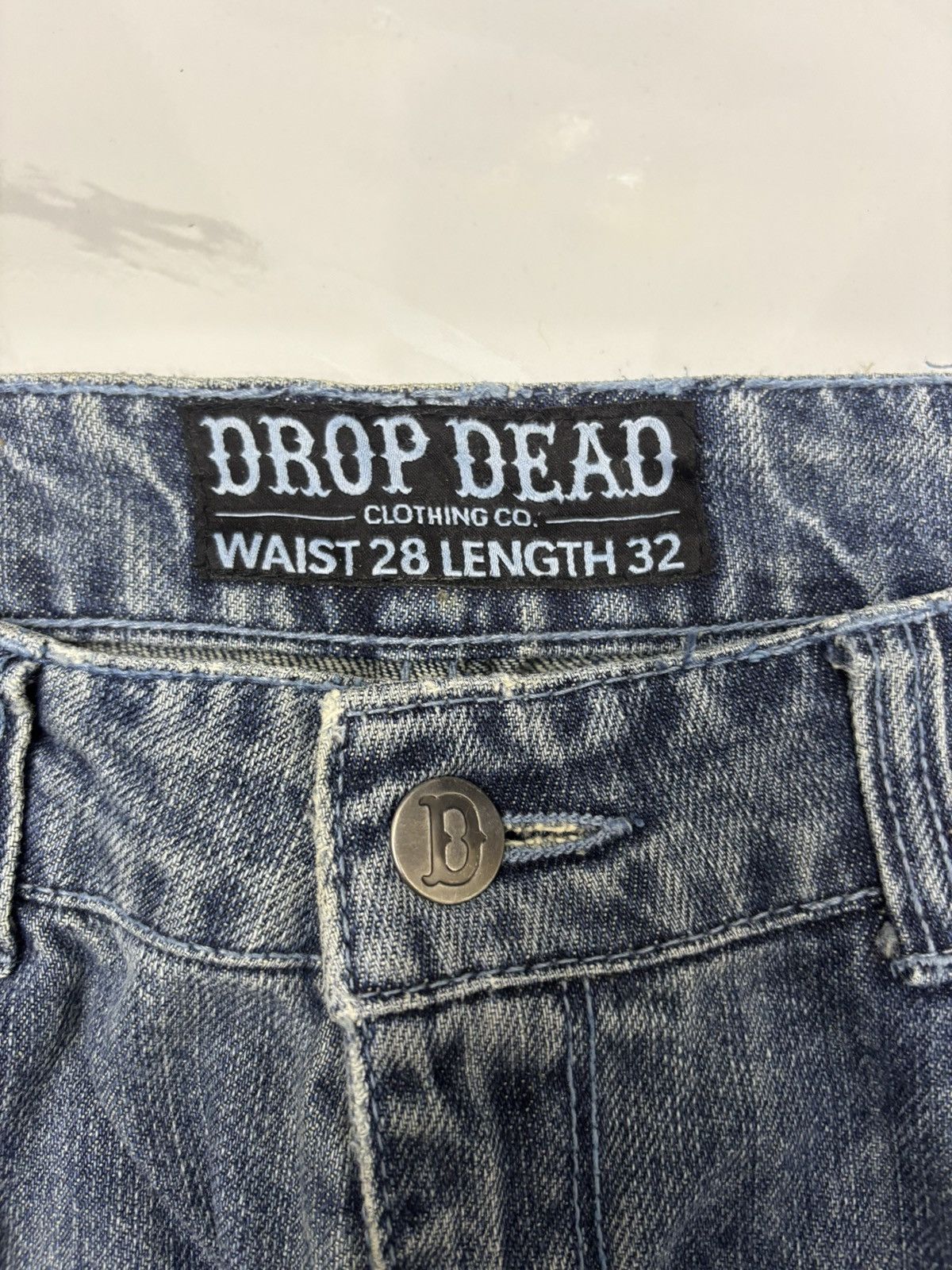 Drop Dead × Drop Dead Clothing Drop Dead Skinny Slim Fit Distressed Denim Jeans Size 30" / US 8 / IT 44 - 8 Thumbnail