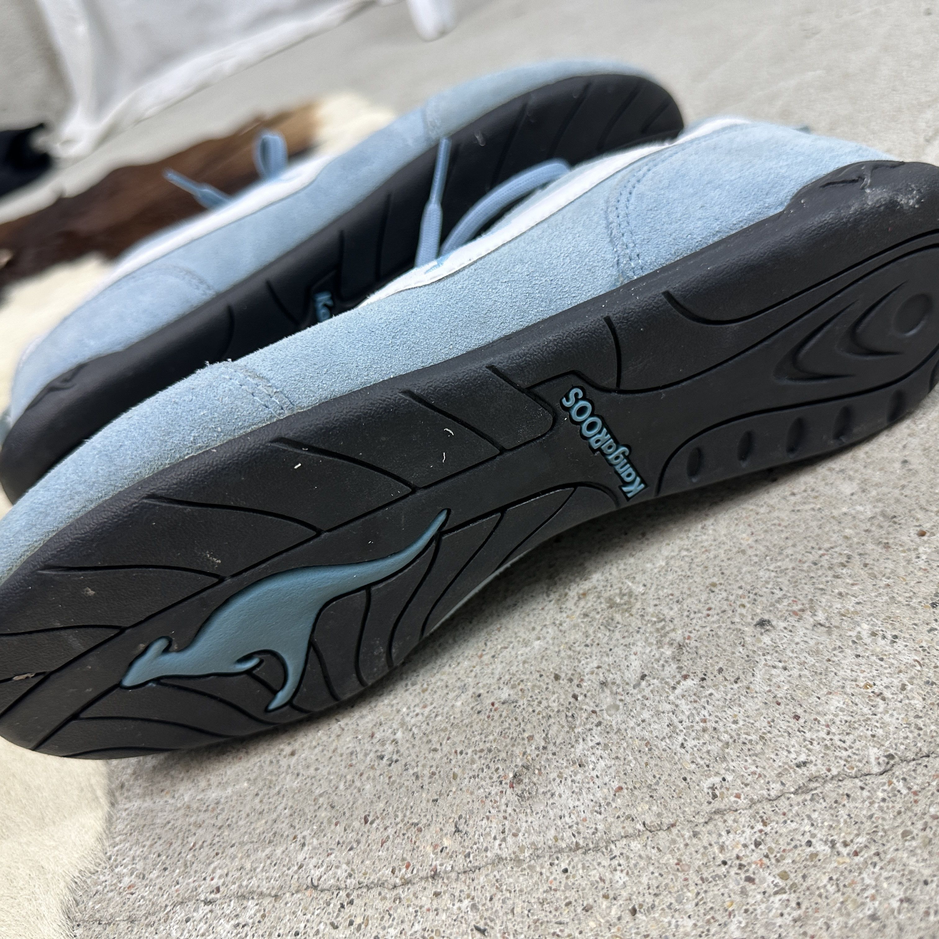 KangaROOS × Vintage Vintage Suede 00s Kangaroos Baby Blue Sporty Trainers Size US 9 / IT 39 - 8 Thumbnail
