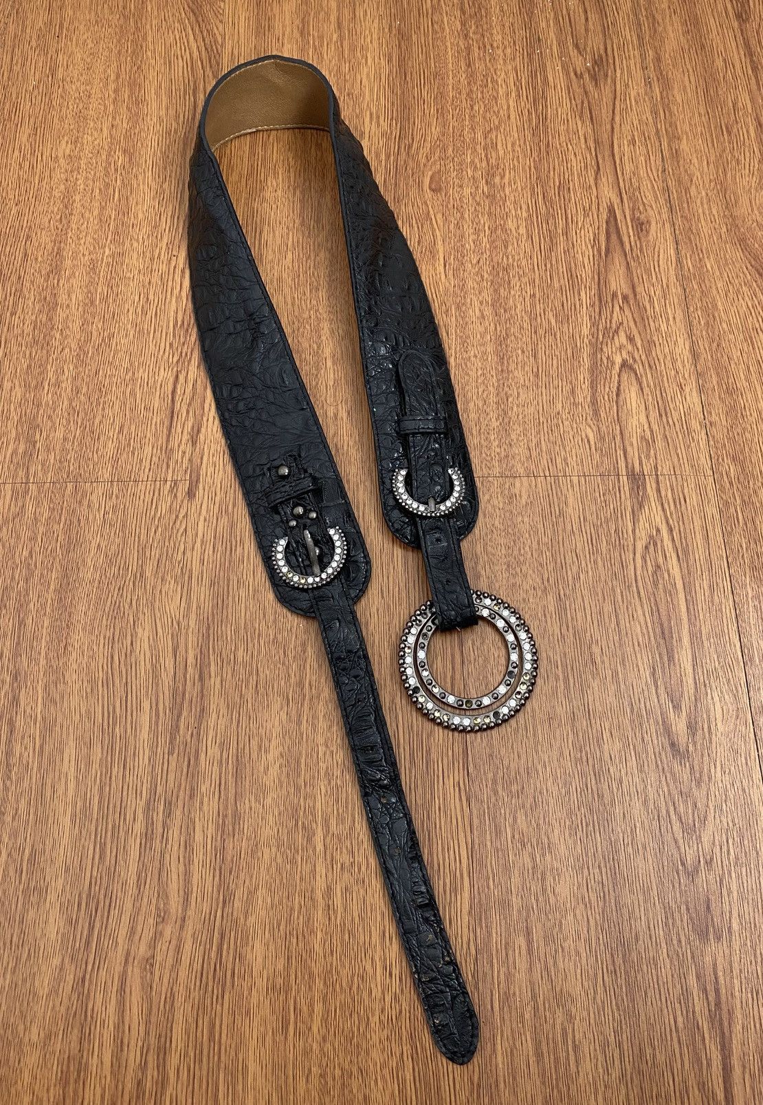 If Six Was Nine × Japanese Brand × KMRii Black alligator belt Size ONE SIZE - 1 Thumbnail