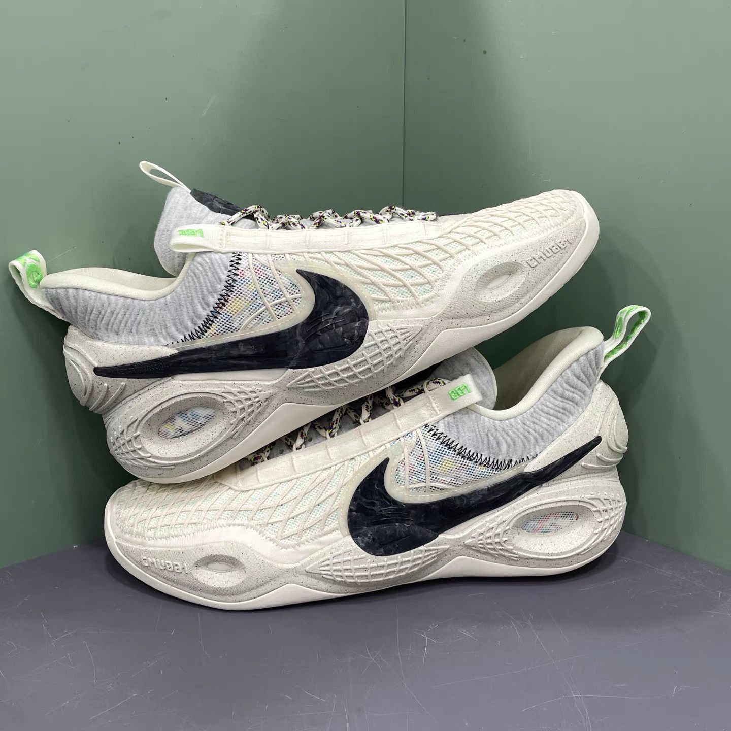 Nike Nike Cosmic Unity 1 "Trash" Off-White Basketball Shoes K15 Size US 14 / EU 47 - 4 Thumbnail