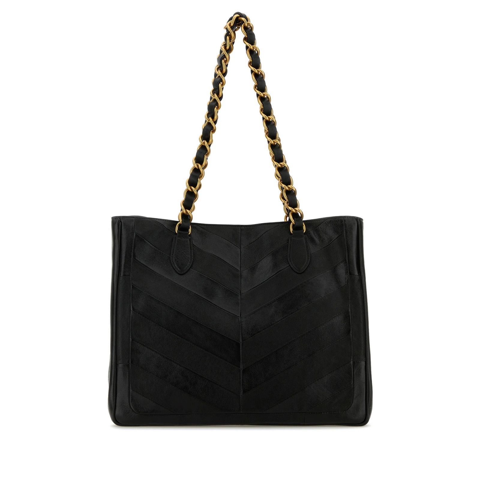 Valentino VALENTINO GARAVANI LaSeine Medium Black Leather Shopping Tot Size ONE SIZE - 3 Thumbnail