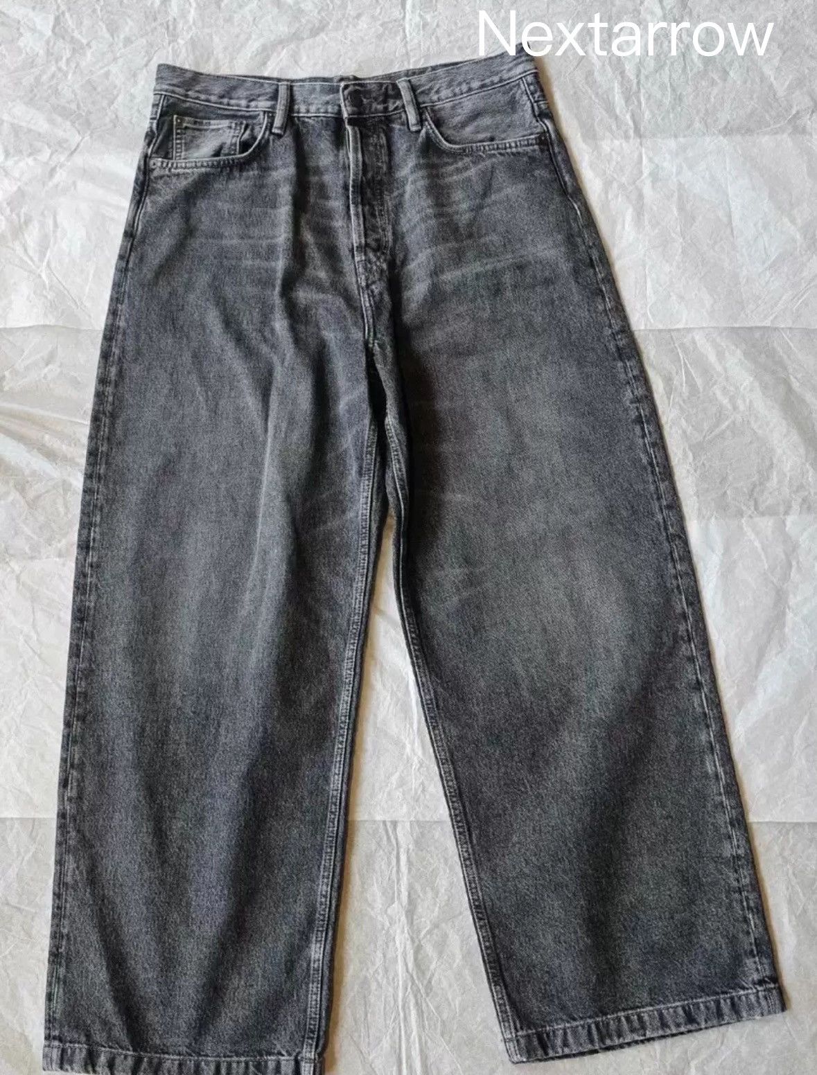 Acne Studios Acne studios Washed gray wide-leg jeans 2412-Nextarrow Size US 32 / EU 48 - 1 Thumbnail