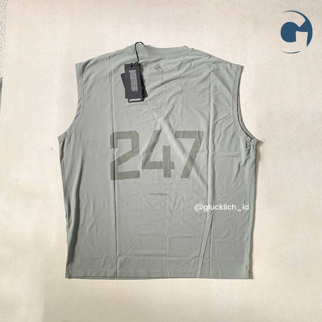 Other Represent 247, Oversized Tank in Sage Size US M / EU 48-50 / 2 - 2 Thumbnail