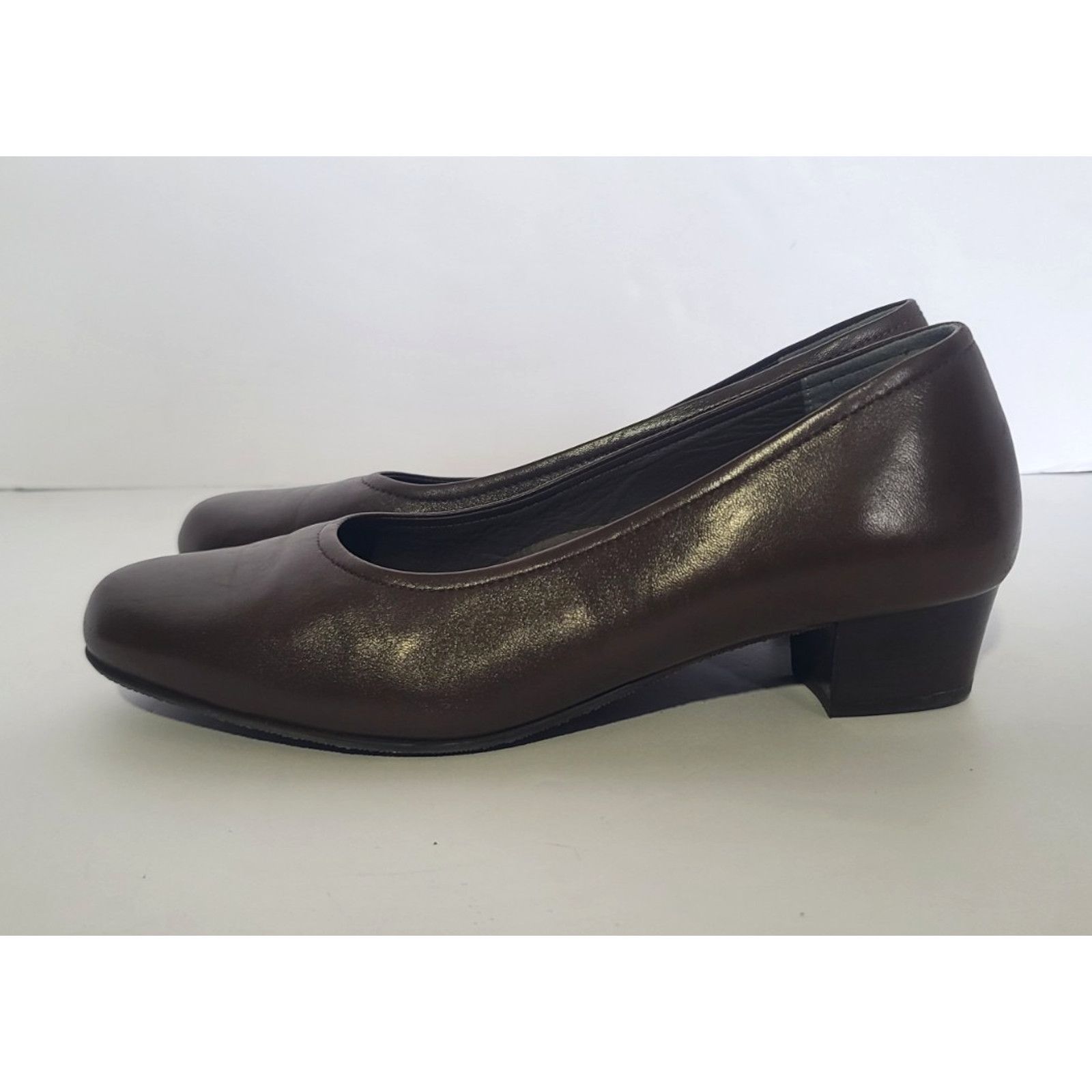 SAS SAS Womens Solid Brown Leather Comfort Regina Pumps US 11 M Size US 11 / IT 41 - 2 Thumbnail