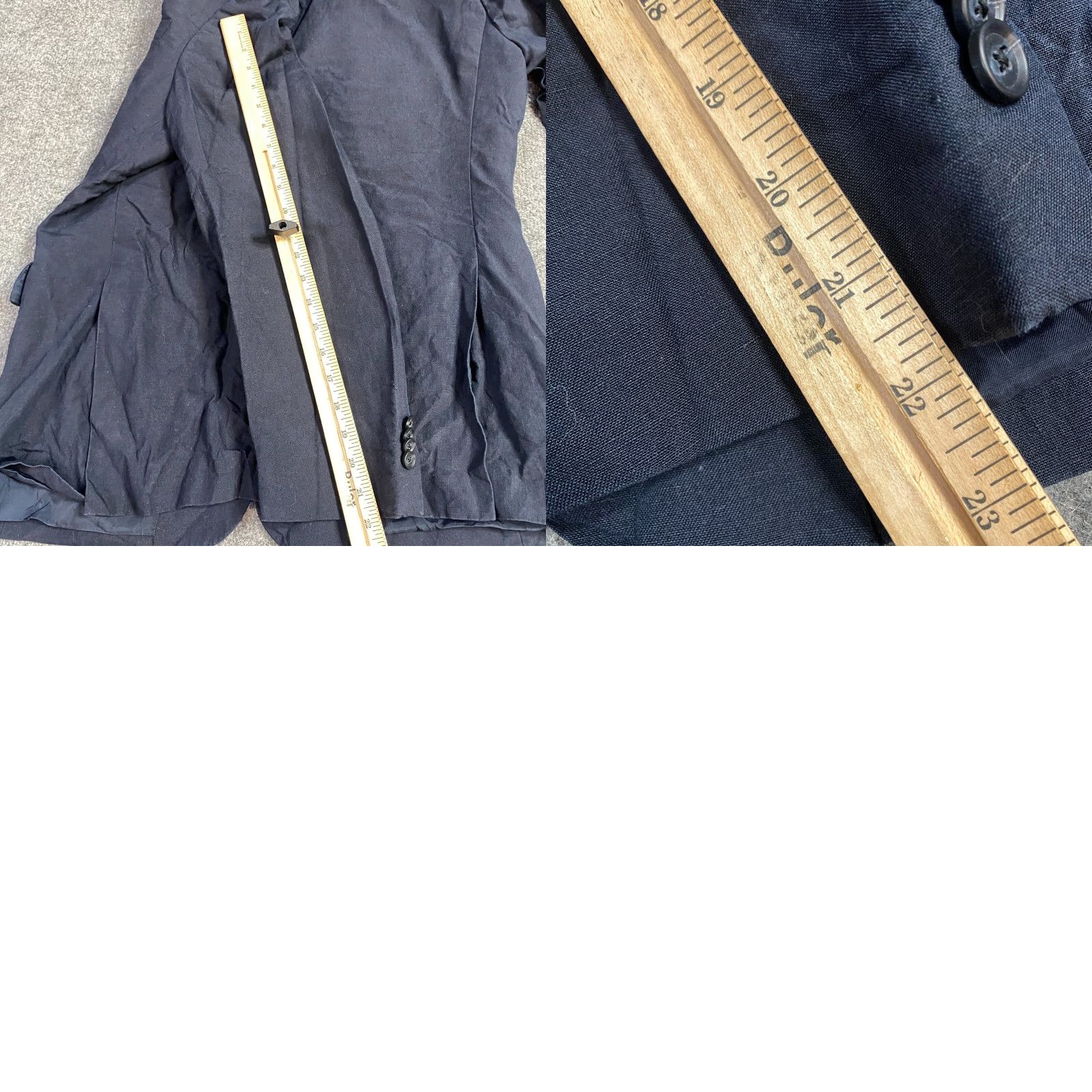 Nordstrom John W. Nordstrom Blazer 42L Navy Blue Linen Size 42R - 8 Thumbnail