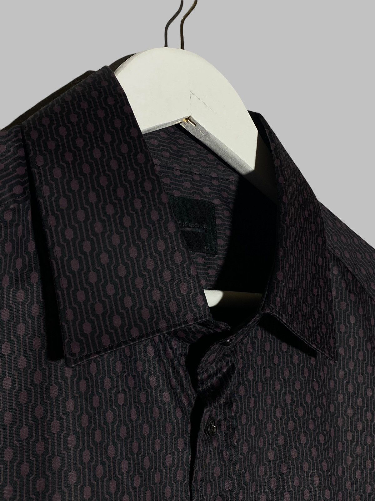 Diesel 🔥 DIESEL BLACK GOLD TECH PATTERN SHIRT Y2K MINIMAL LUXE Size US L / EU 52-54 / 3 - 4 Thumbnail