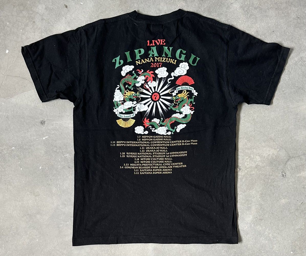 Japanese Brand VINTAGE NANA MOZUKI LIVE ZIPANGU RISING SUN TEE Size US M / EU 48-50 / 2 - 1 Thumbnail