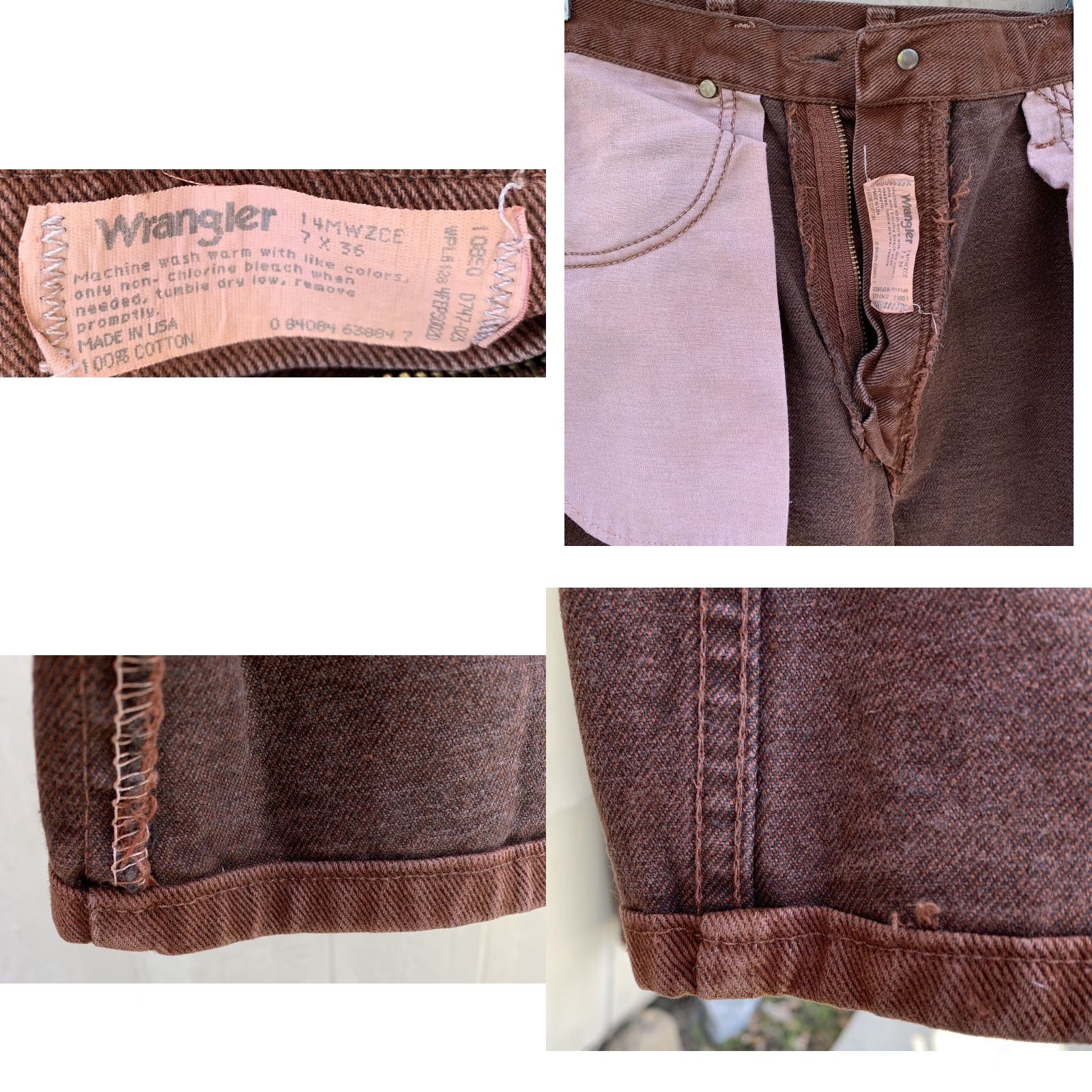 Wrangler VINTAGE Wrangler Jeans High Waist Brown size 7 X 36 27 in Waist 35.5 in Inseam Womens? (No gender specified) Size 28" / US 6 / IT 42 - 10 Thumbnail