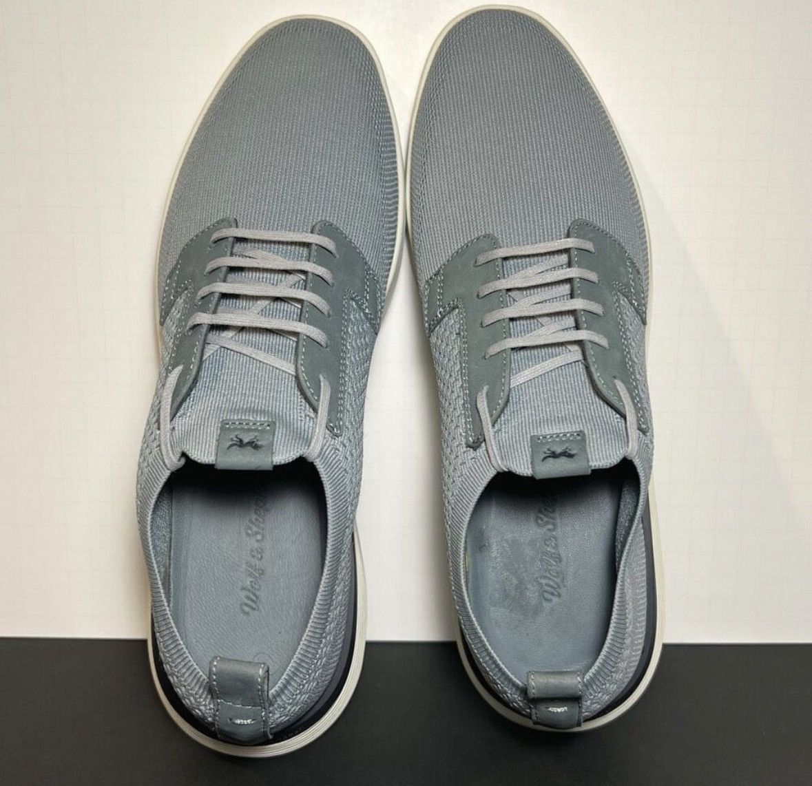 Wolf & Shepherd Wolf & Shepherd Swift Knit Derby | Gray/White | US 12 Size US 12 / EU 45 - 2 Thumbnail
