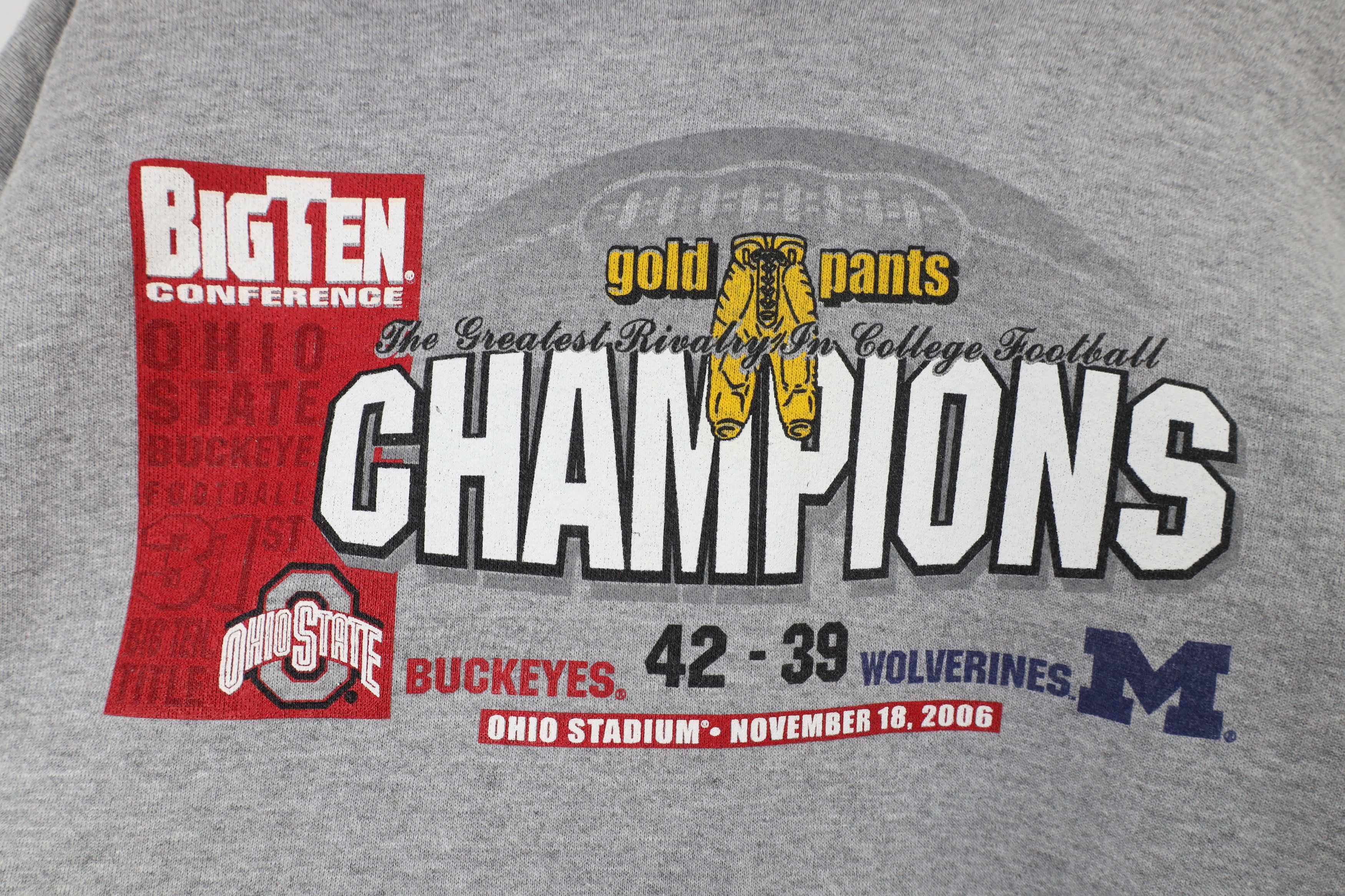 Vintage Vintage Y2K 2006 University of Michigan Football Hoodie Gray Size US XL / EU 56 / 4 - 4 Thumbnail
