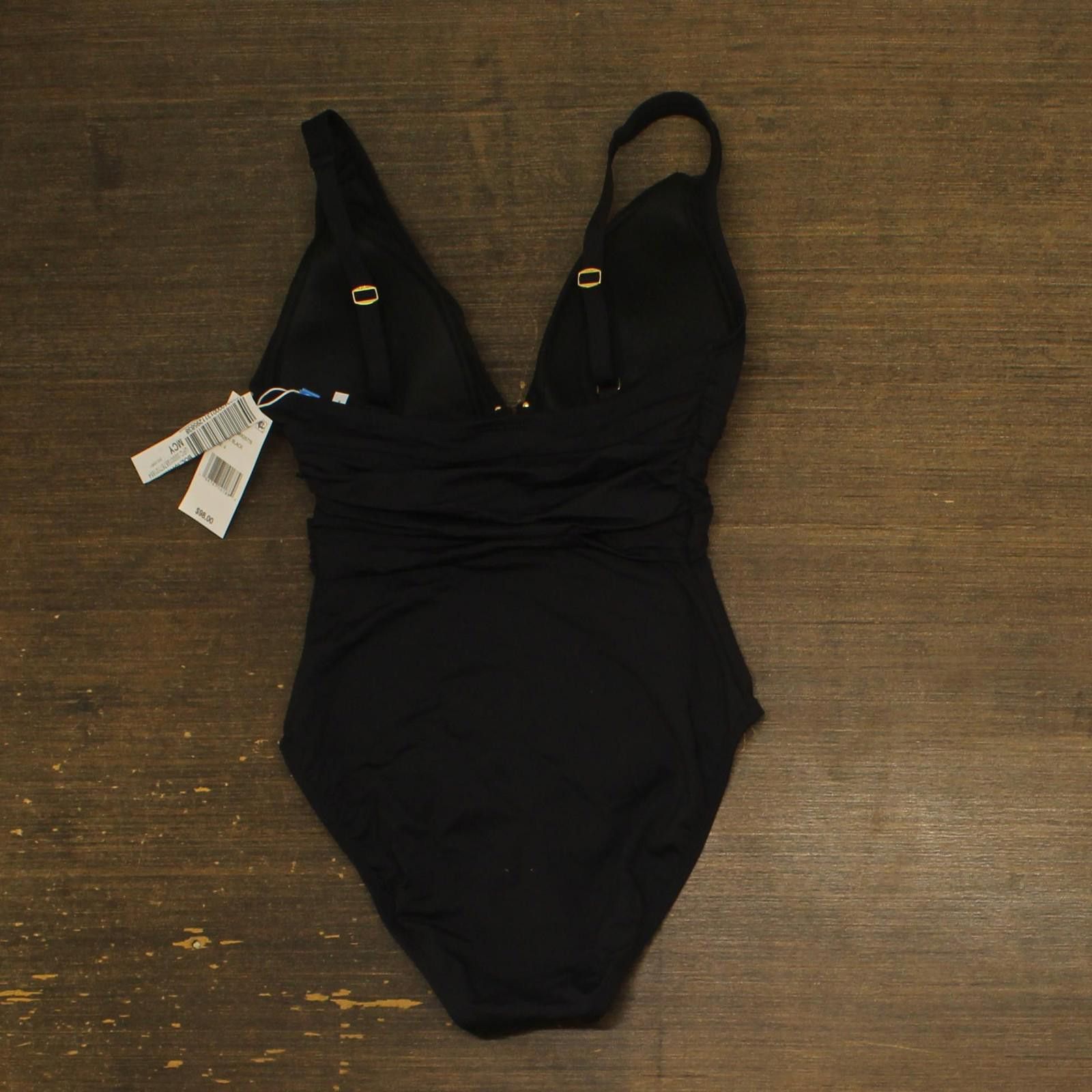 Nwt Bleu By Rod Beattie V-neck Swimsuit Rbkk25776 Black 4