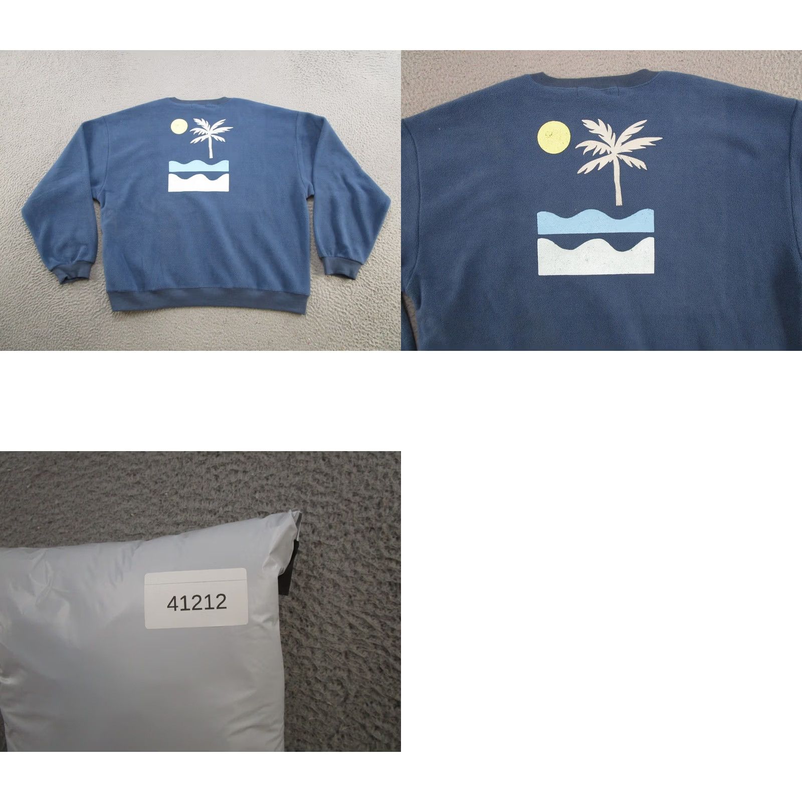 Vintage Saltwater Luxe Sweatshirt Blue Follow The Sunshine Graphic Pullover XL Womens Crew Neck Casual Beach 2000s Style Logo Size XL / US 12-14 / IT 48-50 - 9 Thumbnail