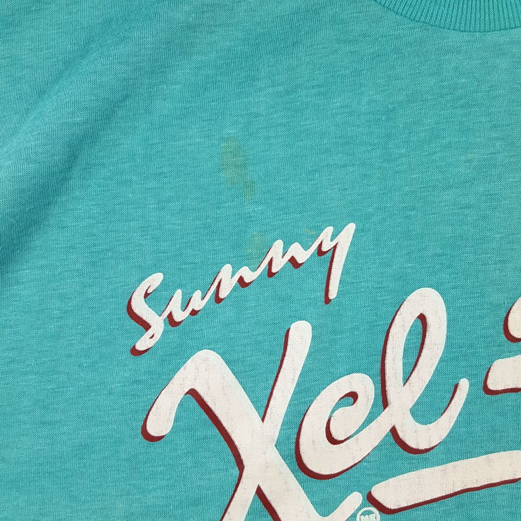 Vintage Vintage 80s Sunny Xel-Ha Mexico Sz Small Blue Beach Travel Single Stitch T Shirt Size US S / EU 44-46 / 1 - 3 Thumbnail
