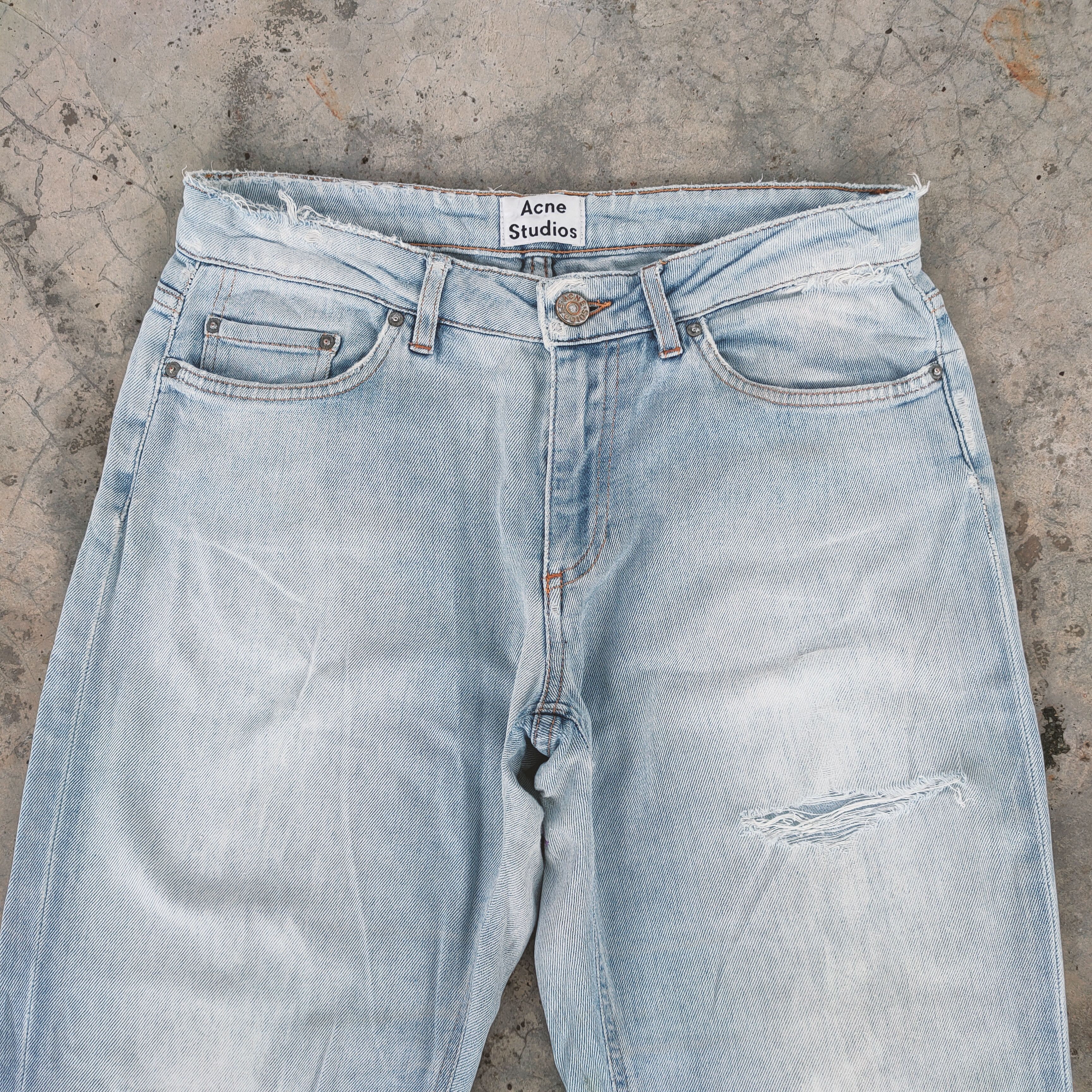 Acne Studios VINTAGE ACNE STUDIO SOFT DENIM DISTRESSED FADED JEANS PANTS Size US 30 / EU 46 - 2 Thumbnail