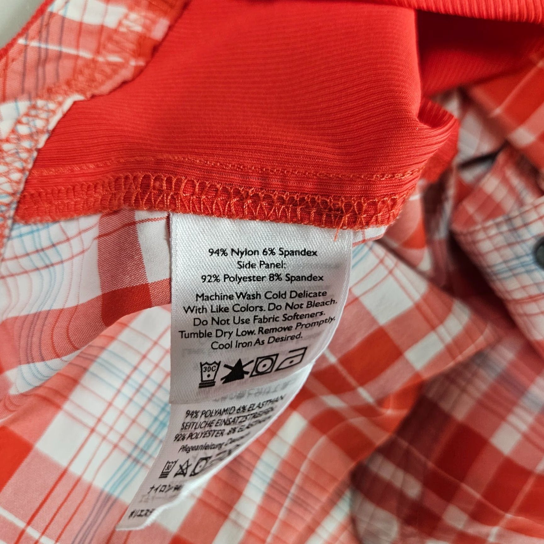 Eddie Bauer VINTAGE Eddie Bauer First Ascent Womens Snap Button Top Sz Large Red White Plaid Size L / US 10 / IT 46 - 5 Thumbnail