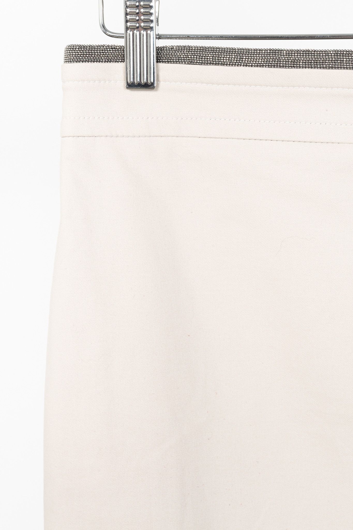 Brunello Cucinelli Brunello Cucinelli SS15 Cotton Monili-Waist Pencil Skirt Size 28" / US 6 / IT 42 - 4 Thumbnail
