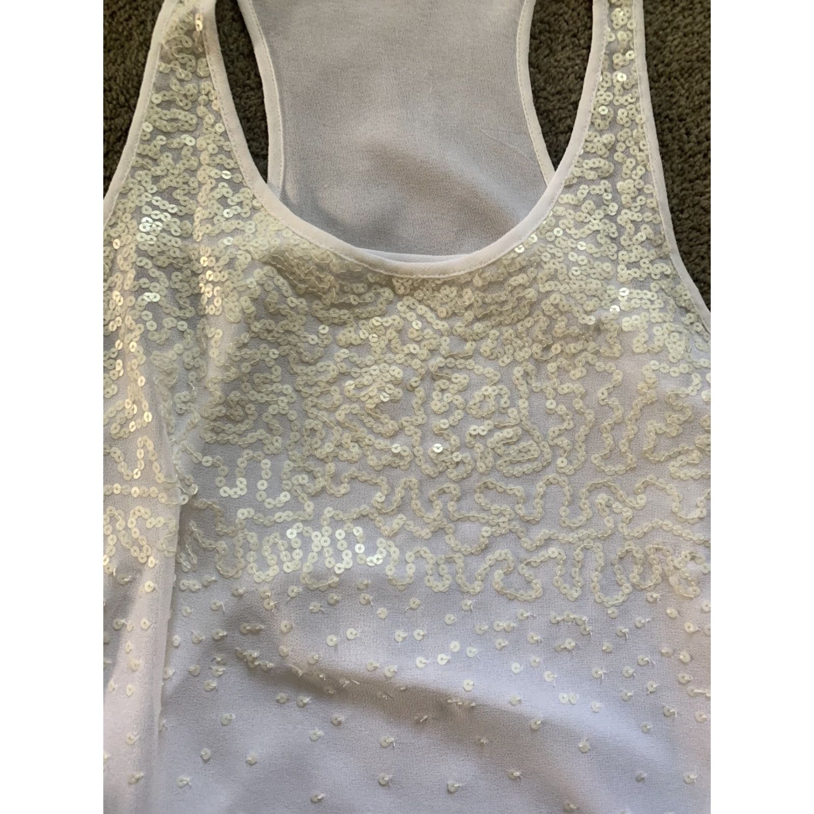 Vintage JLO Tank White Shirt Women L Crew Neck Sleeveless Vintage No, basic, all seasons, stretch, wrinkle resistant, party/cocktail, regular fit Size L / US 10 / IT 46 - 2 Thumbnail