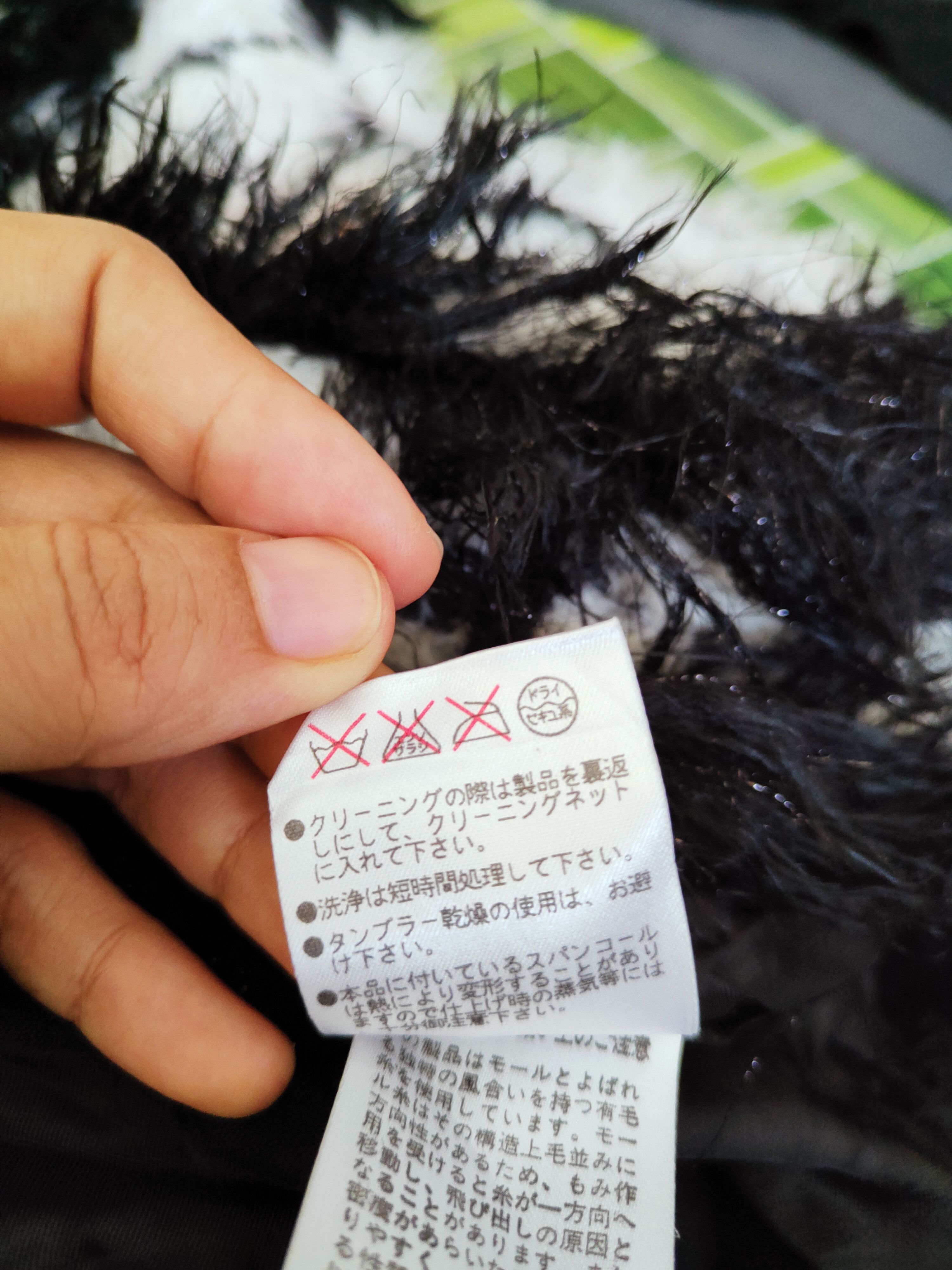 Japanese Brand × Vintage Super luxury Rare - GK Black White Fur Mohair Jackets Size M / US 6-8 / IT 42-44 - 11 Thumbnail