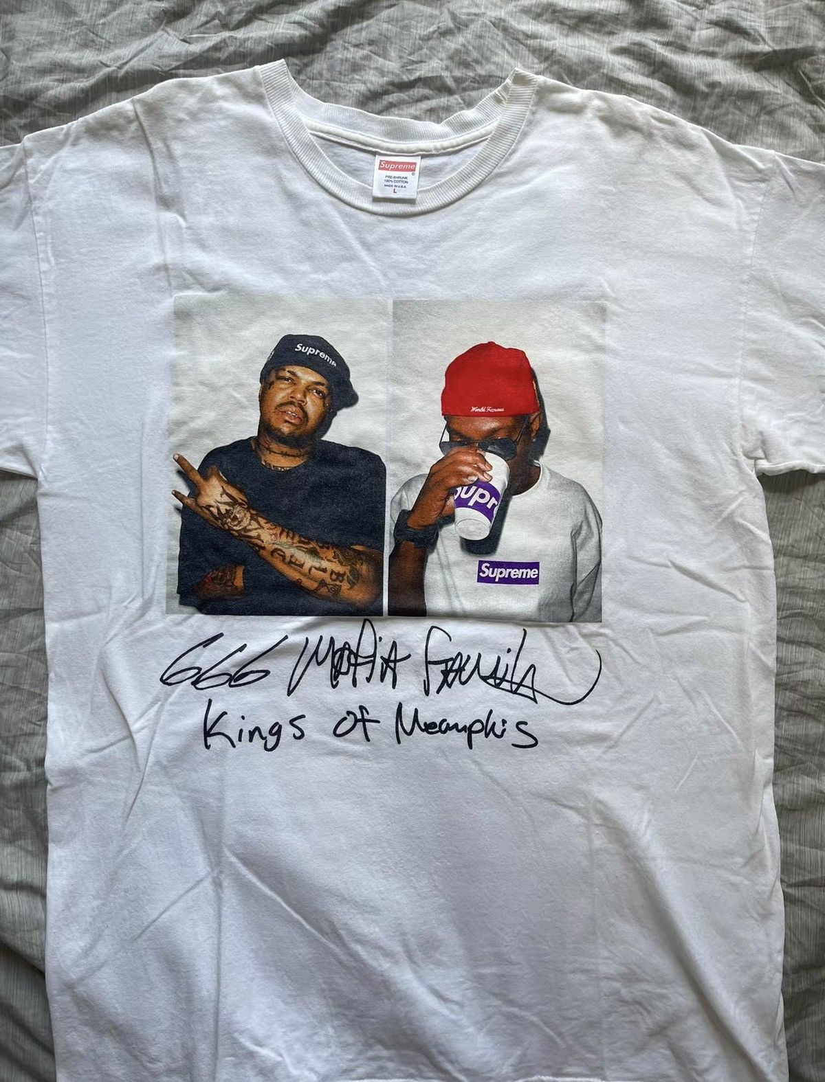 Supreme FW12 Three 6 Mafia Photo Tee | Grailed