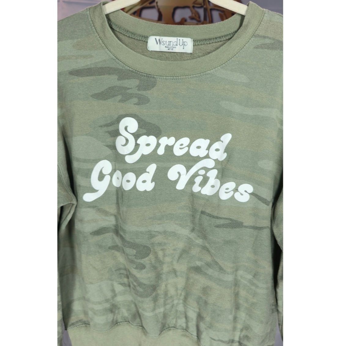 Other WoundUp Green Camo Spread Good Vibes Sweatshirt Size Medium Size M / US 6-8 / IT 42-44 - 5 Thumbnail