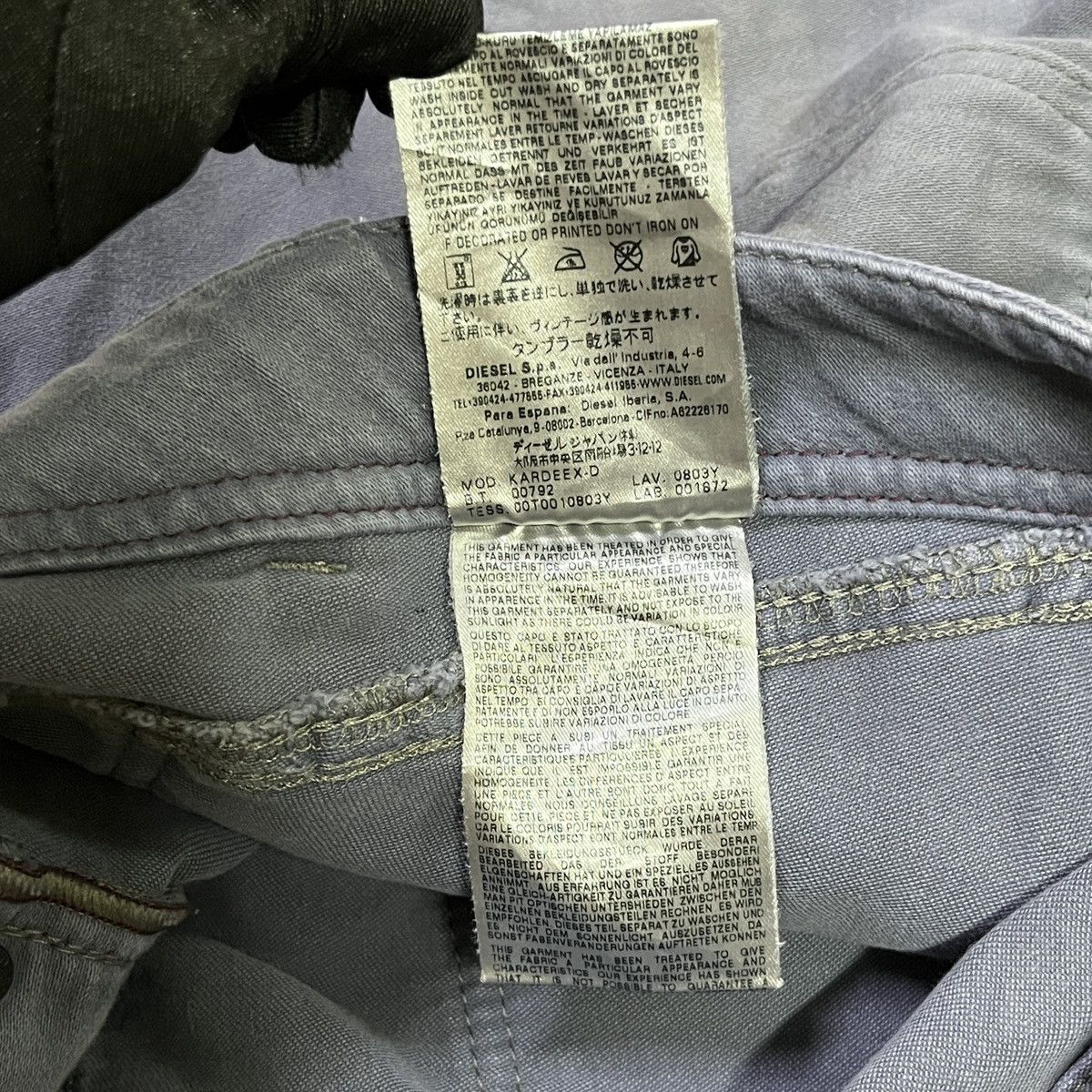 Diesel × Vintage Vintage Diesel Industry Faded Pants/Jeans Size US 32 / EU 48 - 11 Thumbnail