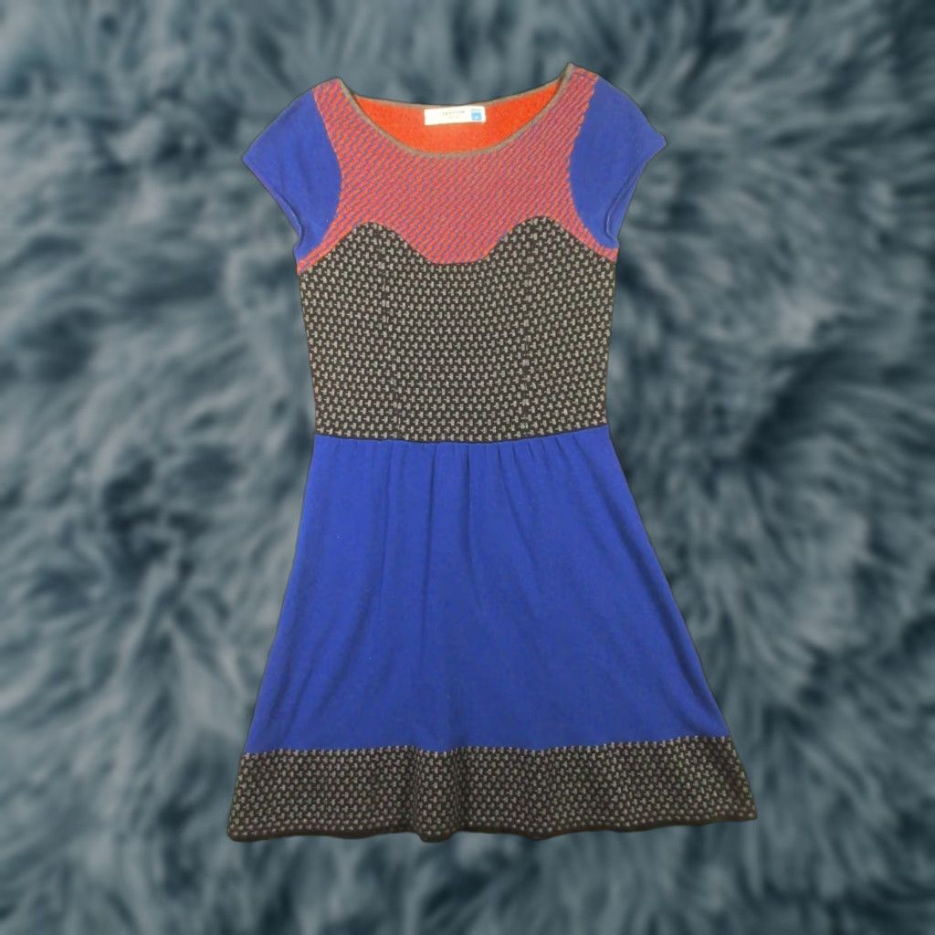 Anthropologie VINTAGE Anthropologie Sparrow Sweater Dress Womens M Lambs Wool Angora Flare Boho Size M / US 6-8 / IT 42-44 - 1 Thumbnail